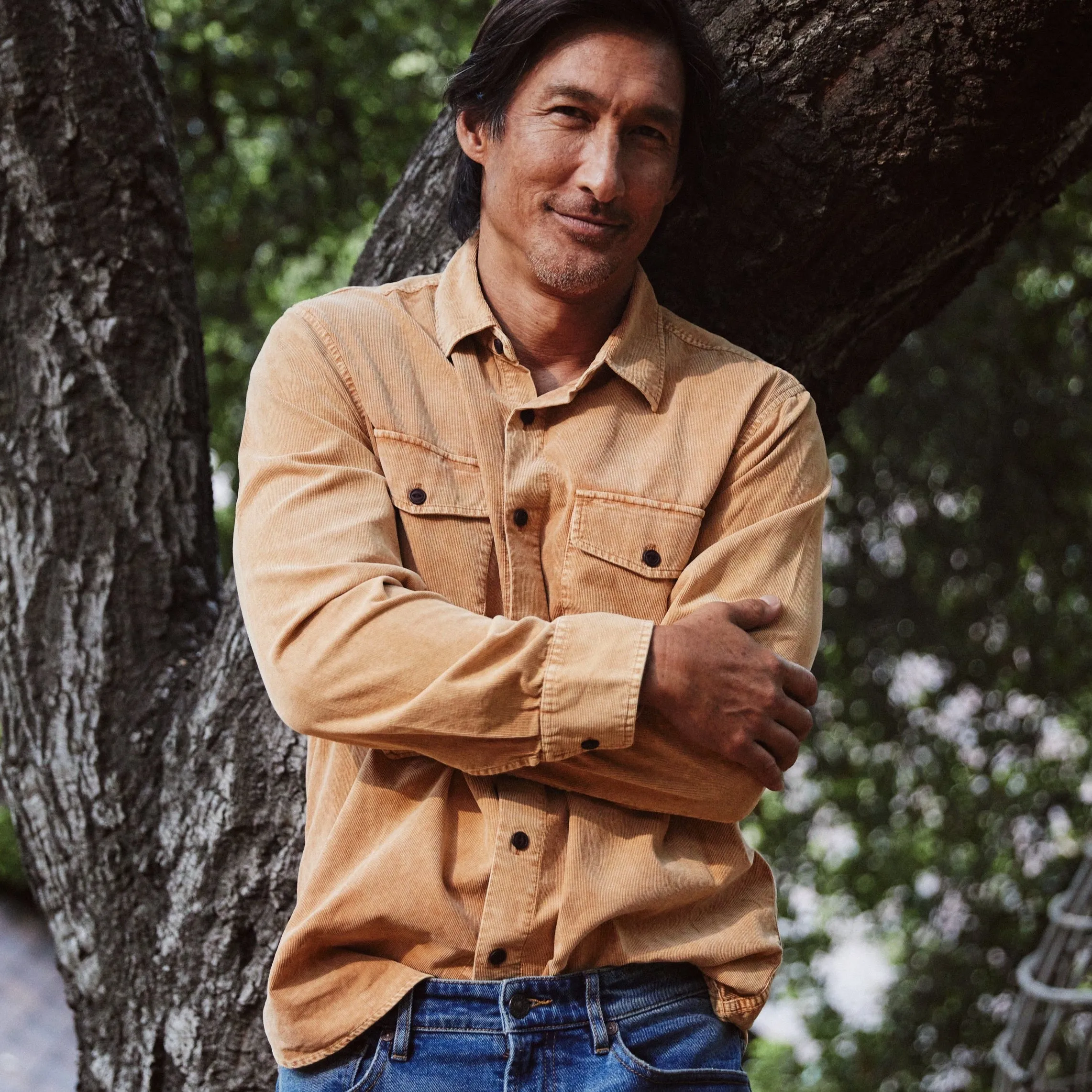 Jeremiah Vintage Garment Dyed Cord Shirt - Biscuit sold by Grayers product image thumbnail 2