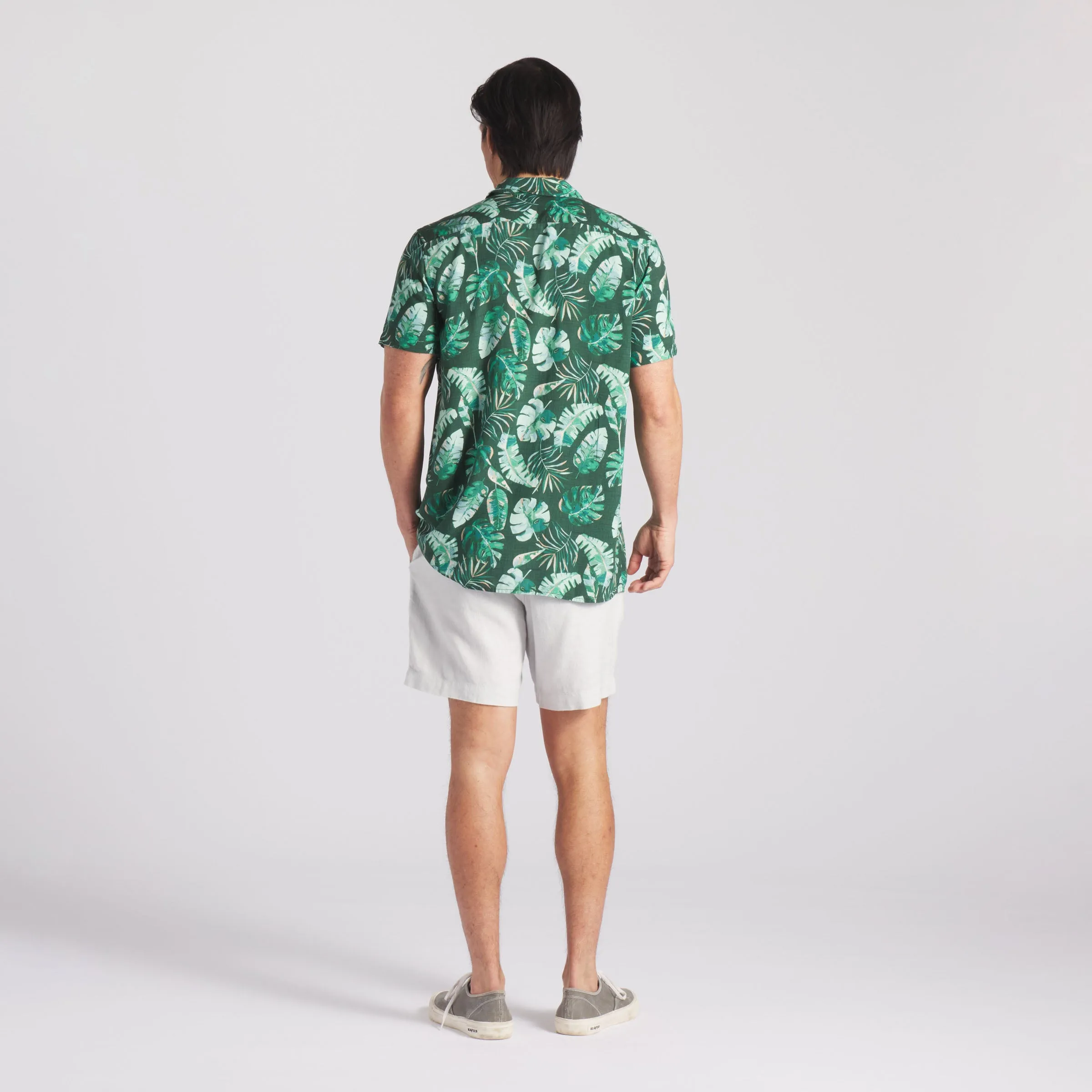 Vintage Hawaiian Camp Collar Shirt - Green Leaf sold by Grayers product image thumbnail 5