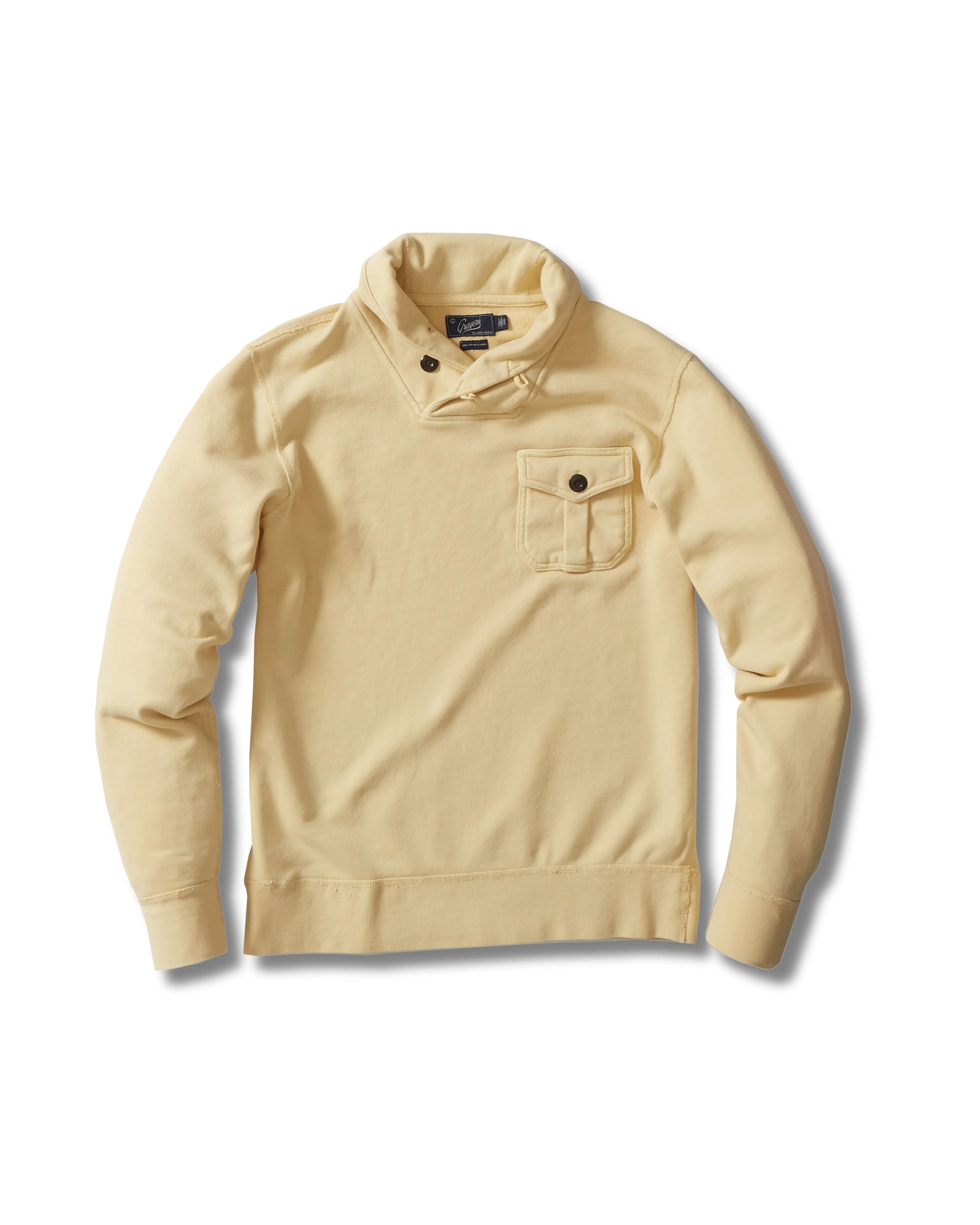 Conner Fleece Shawl Pullover - Pineapple Slice sold by Grayers