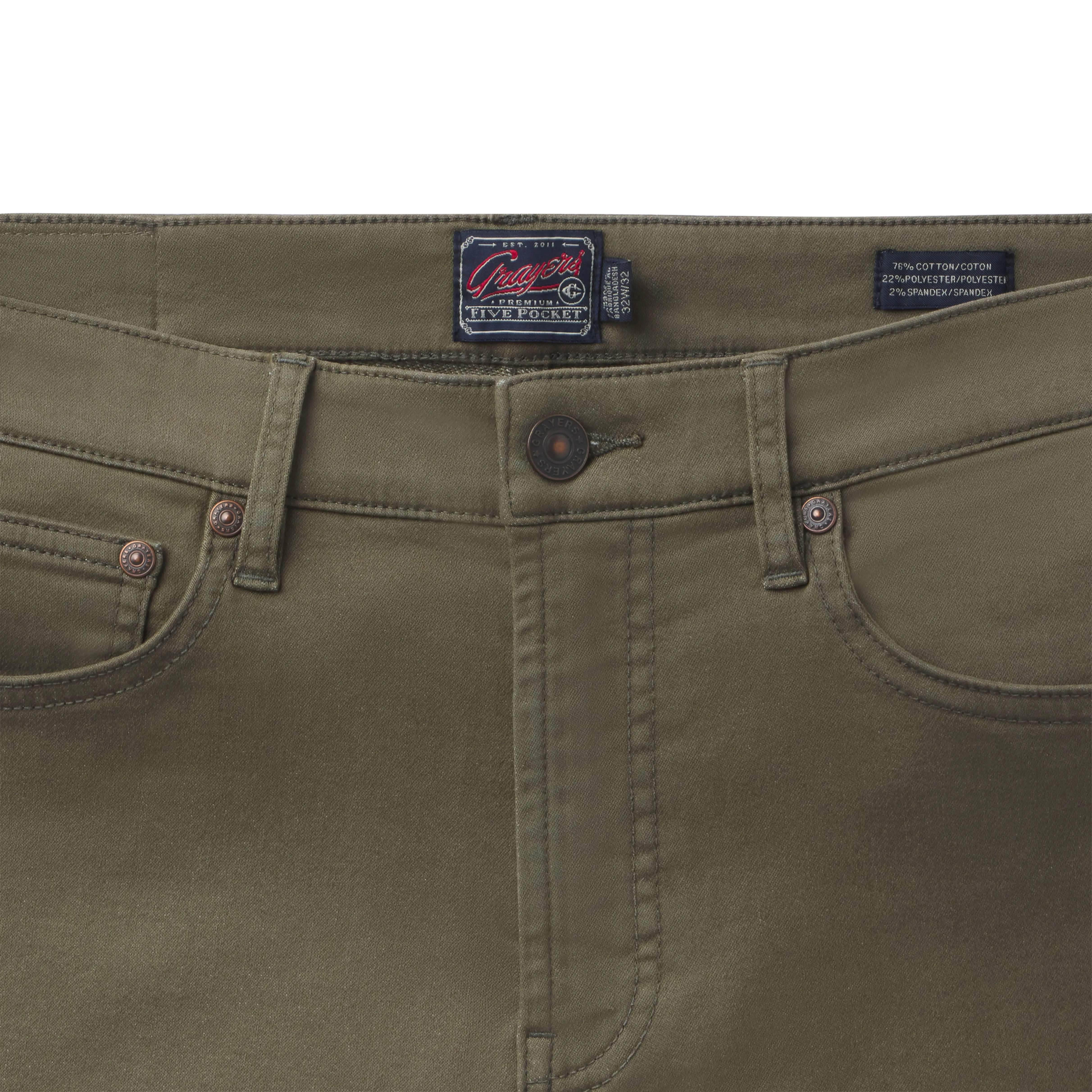 Hybrid Stretch 5 Pocket - Olive Drab sold by Grayers product image thumbnail 3