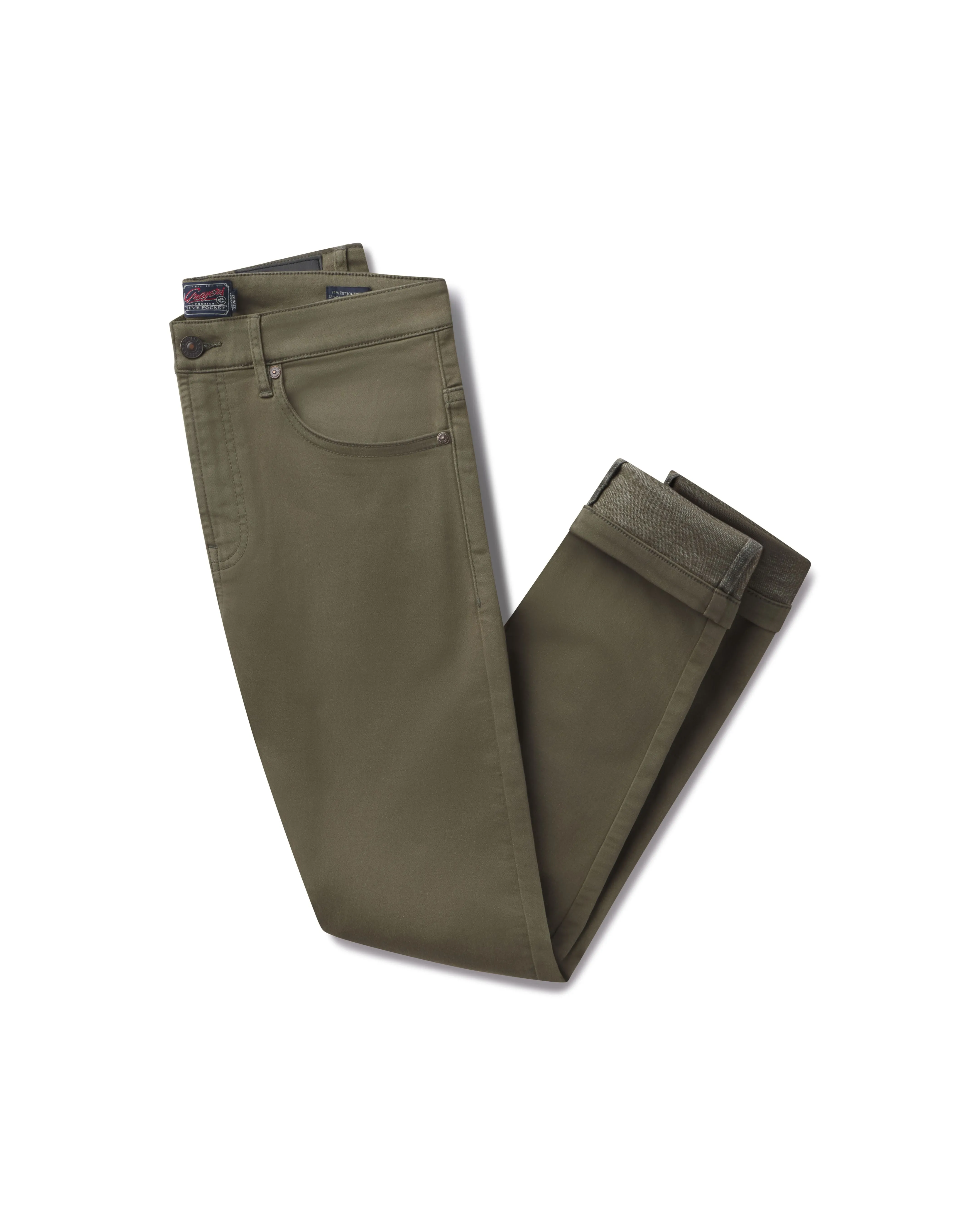 Hybrid Stretch 5 Pocket - Olive Drab sold by Grayers