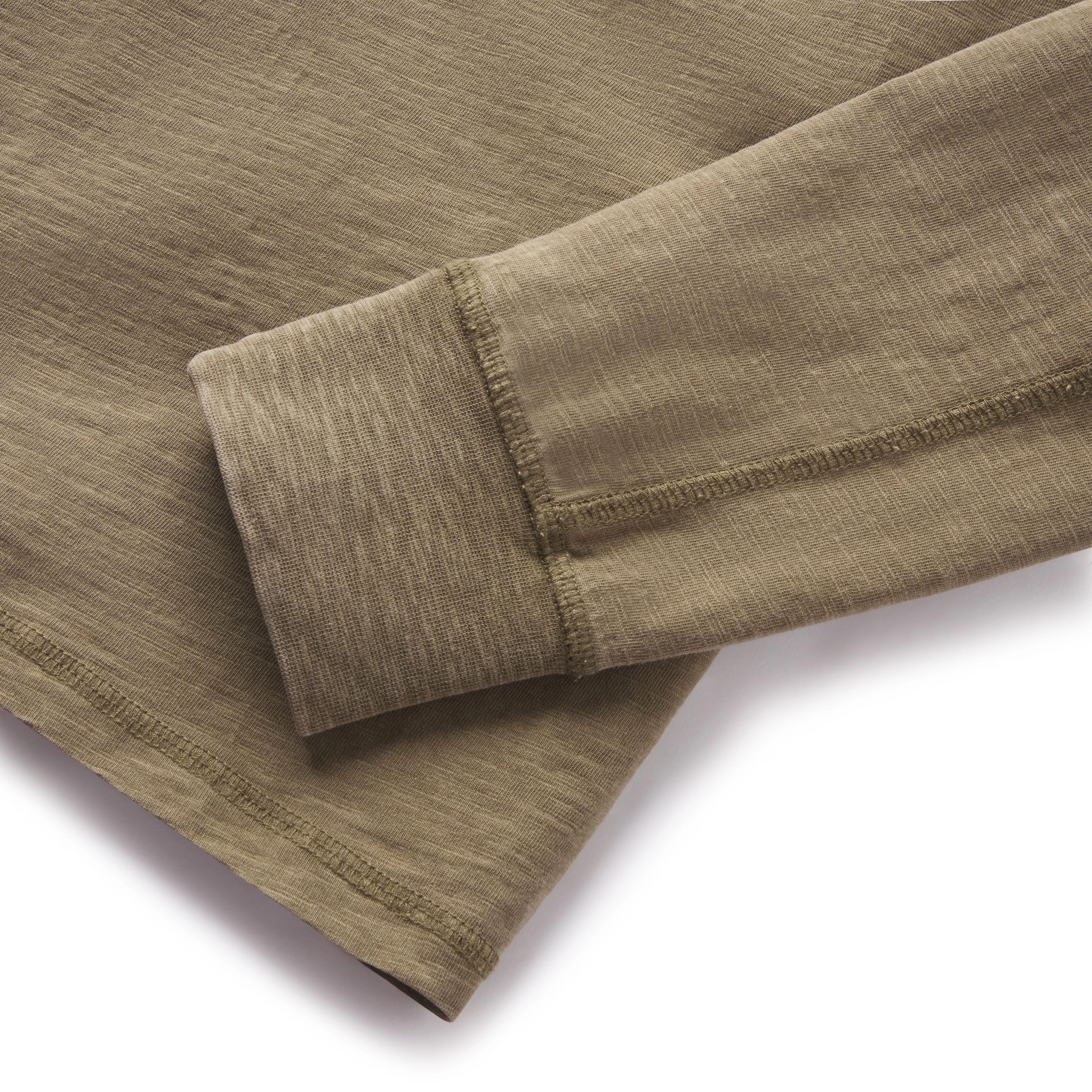 Hewitt Garment Dyed Henley - Military Olive sold by Grayers product image thumbnail 4