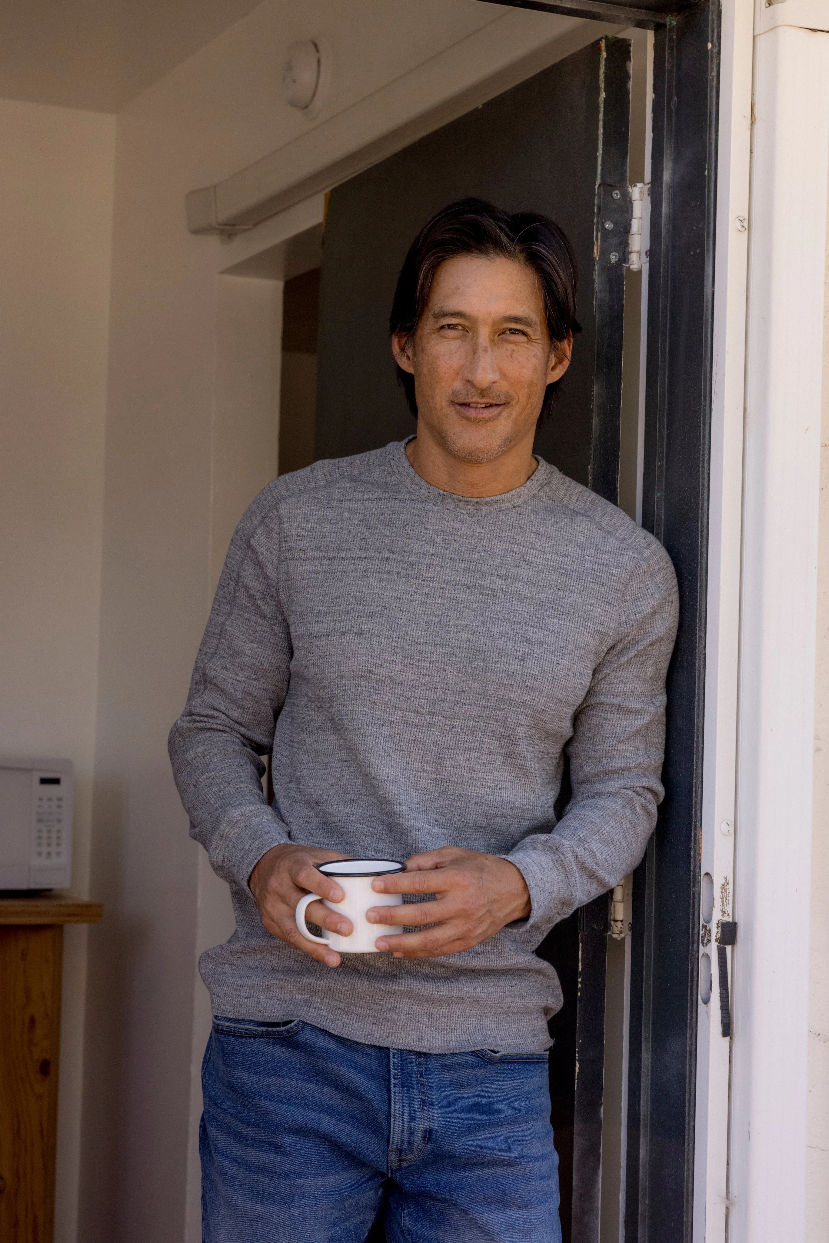 New Spencer Waffle Crew - Gray Marl sold by Grayers product image thumbnail 3