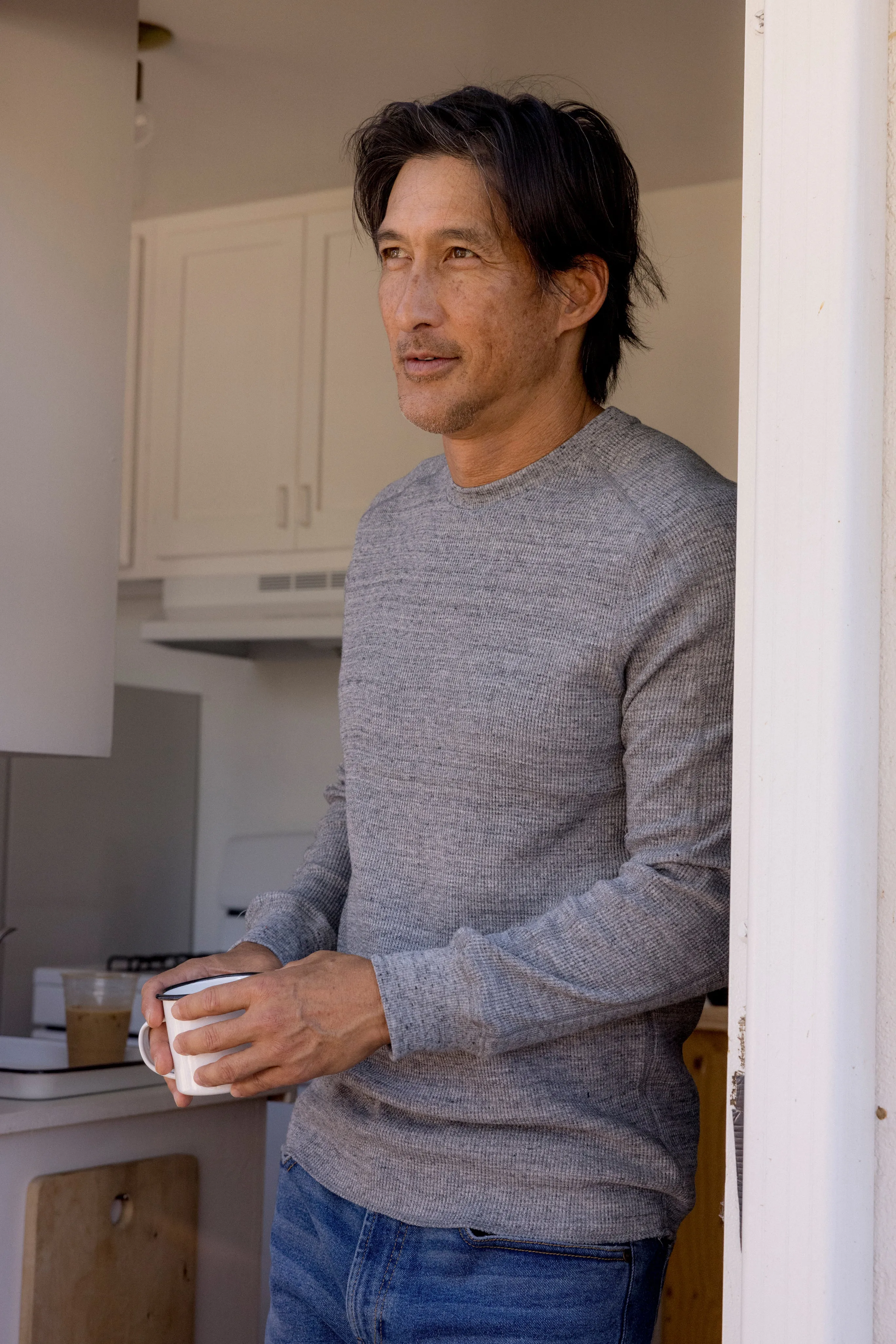 New Spencer Waffle Crew - Gray Marl sold by Grayers product image thumbnail 4