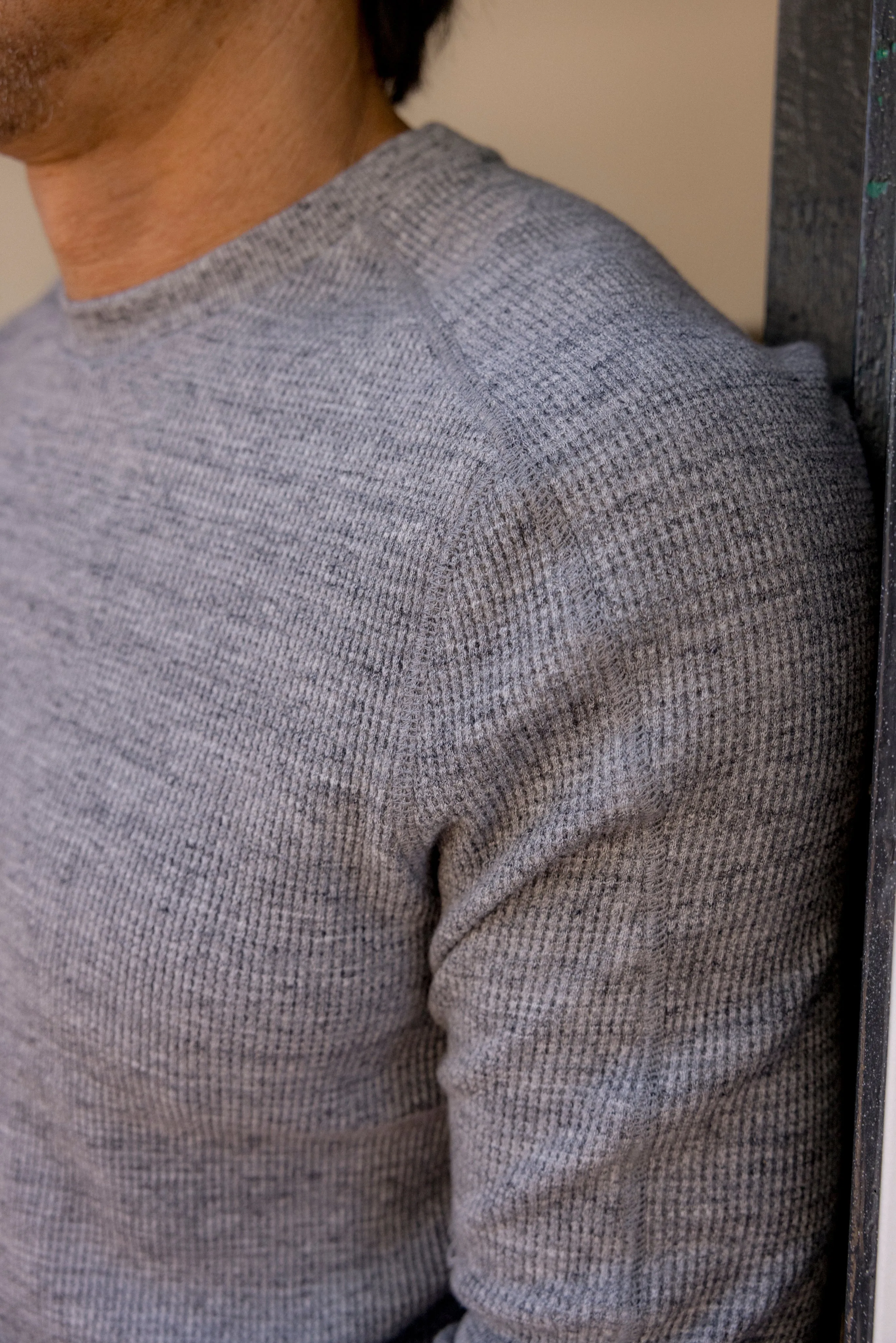 New Spencer Waffle Crew - Gray Marl sold by Grayers product image thumbnail 5