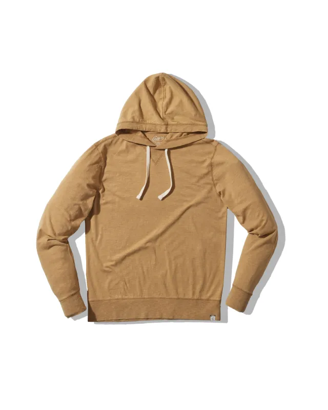 Hewitt Garment Dyed Hoodie - Dijon sold by Grayers