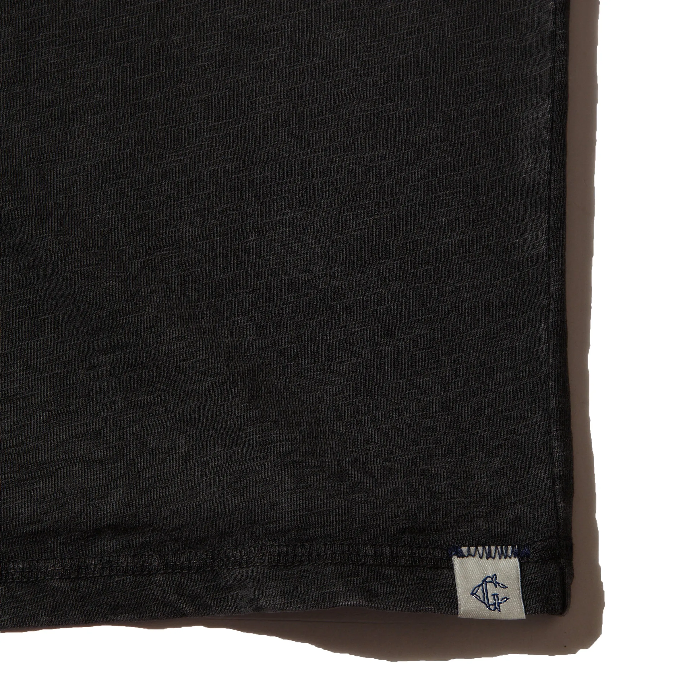 Hewitt Garment Dyed Henley - Washed Black sold by Grayers product image thumbnail 4