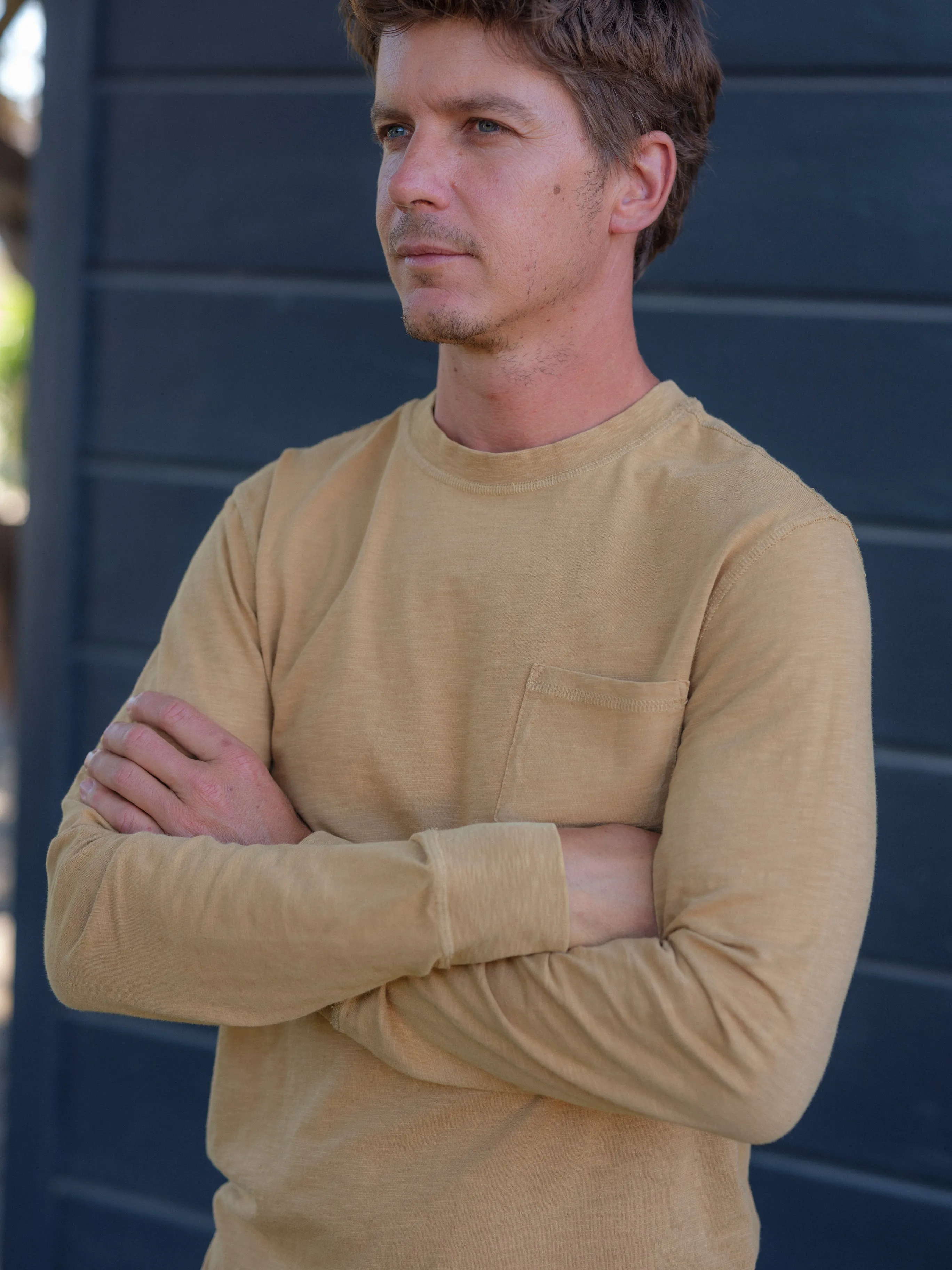 Hewitt Garment Dyed Pocket Tee - Dijon sold by Grayers product image thumbnail 3