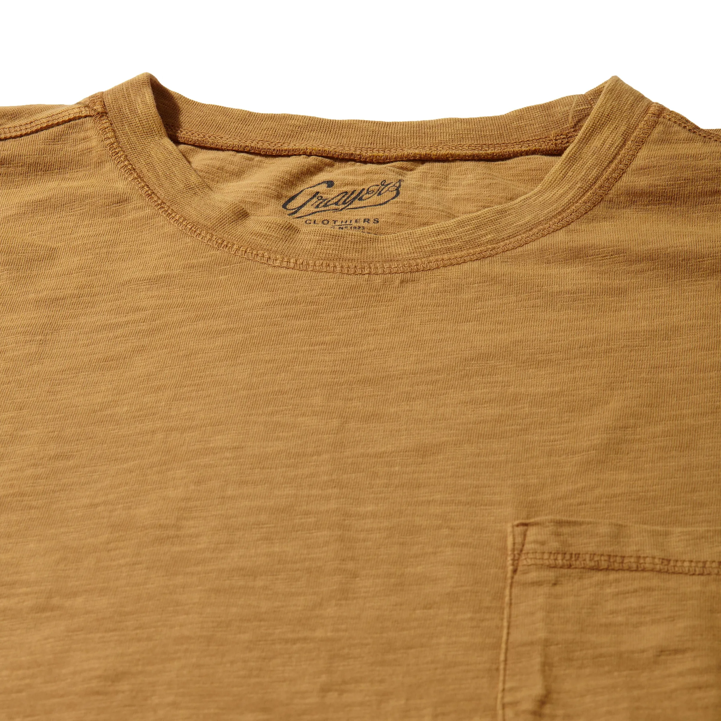 Hewitt Garment Dyed Pocket Tee - Dijon sold by Grayers product image thumbnail 4