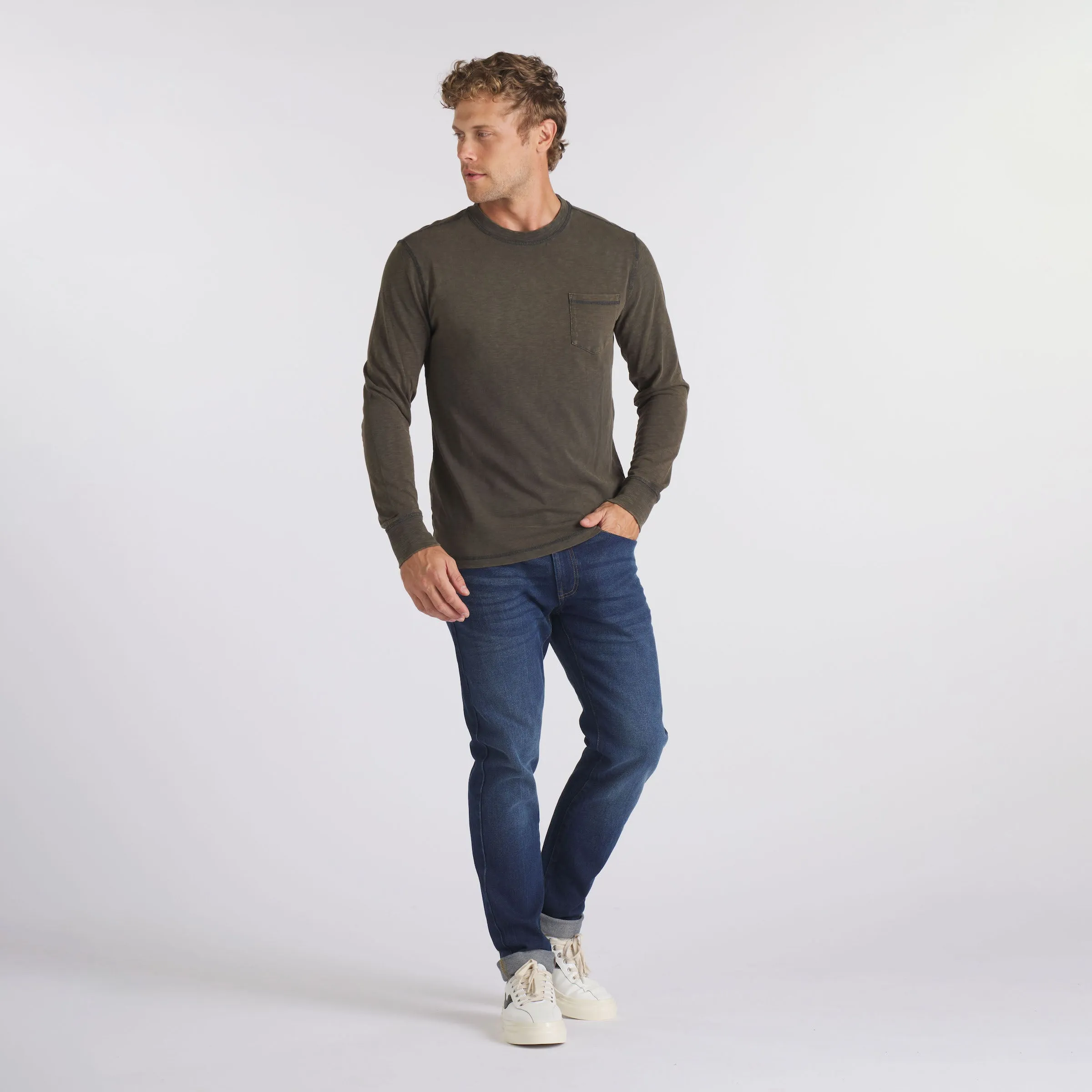 Hewitt Garment Dyed Pocket Tee - Washed Black sold by Grayers product image thumbnail 3