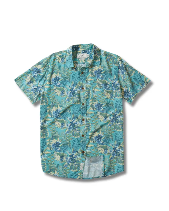Vintage Hawaiian Shirt - Teal Yellow sold by Grayers