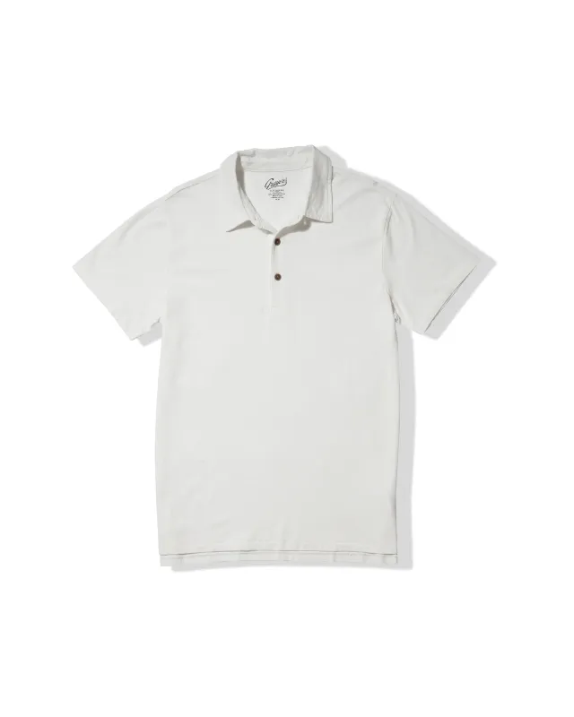 Pima Cotton Polo - White sold by Grayers