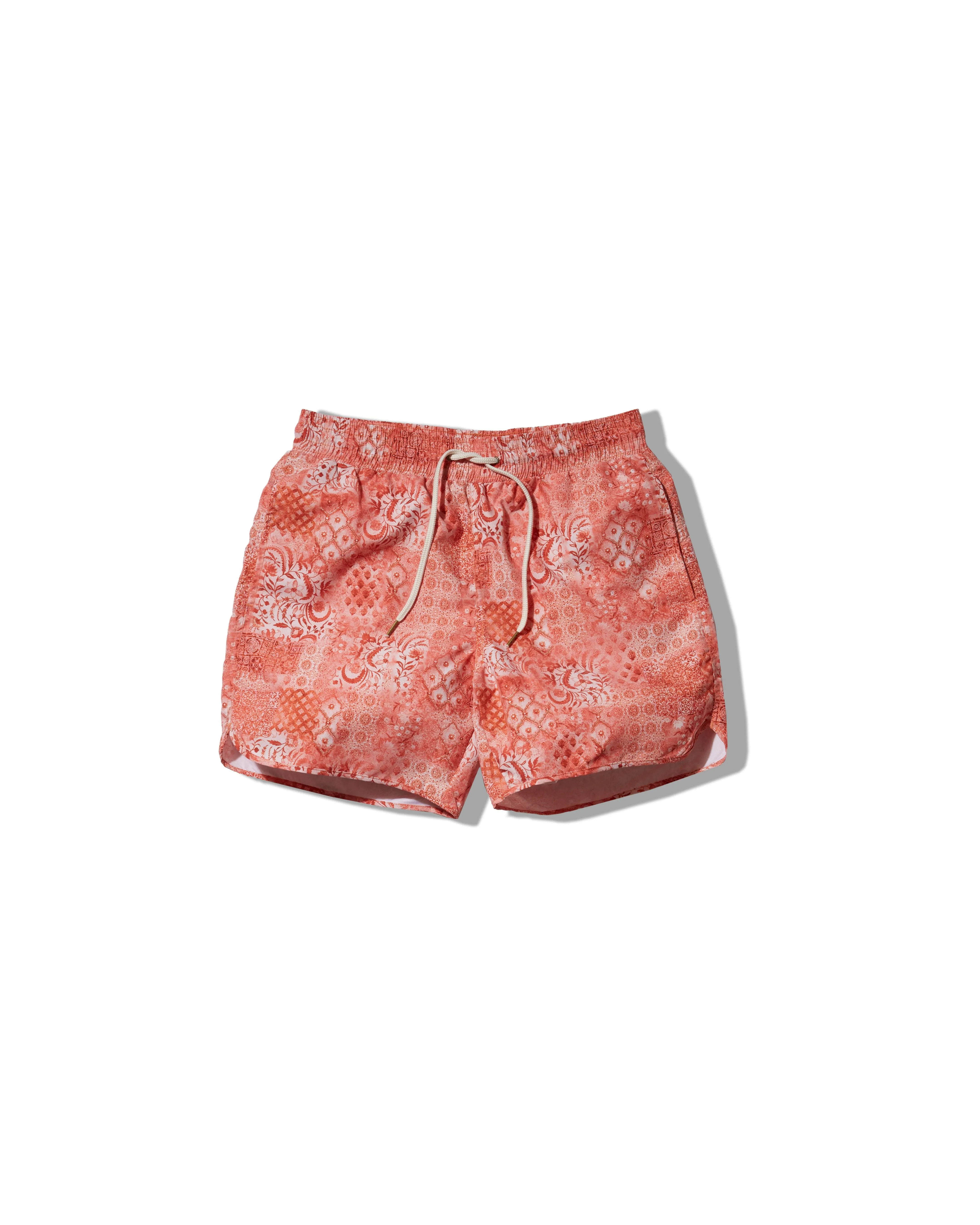 Eco Recycled Poly Swim Trunk 6" - Red Bandana sold by Grayers