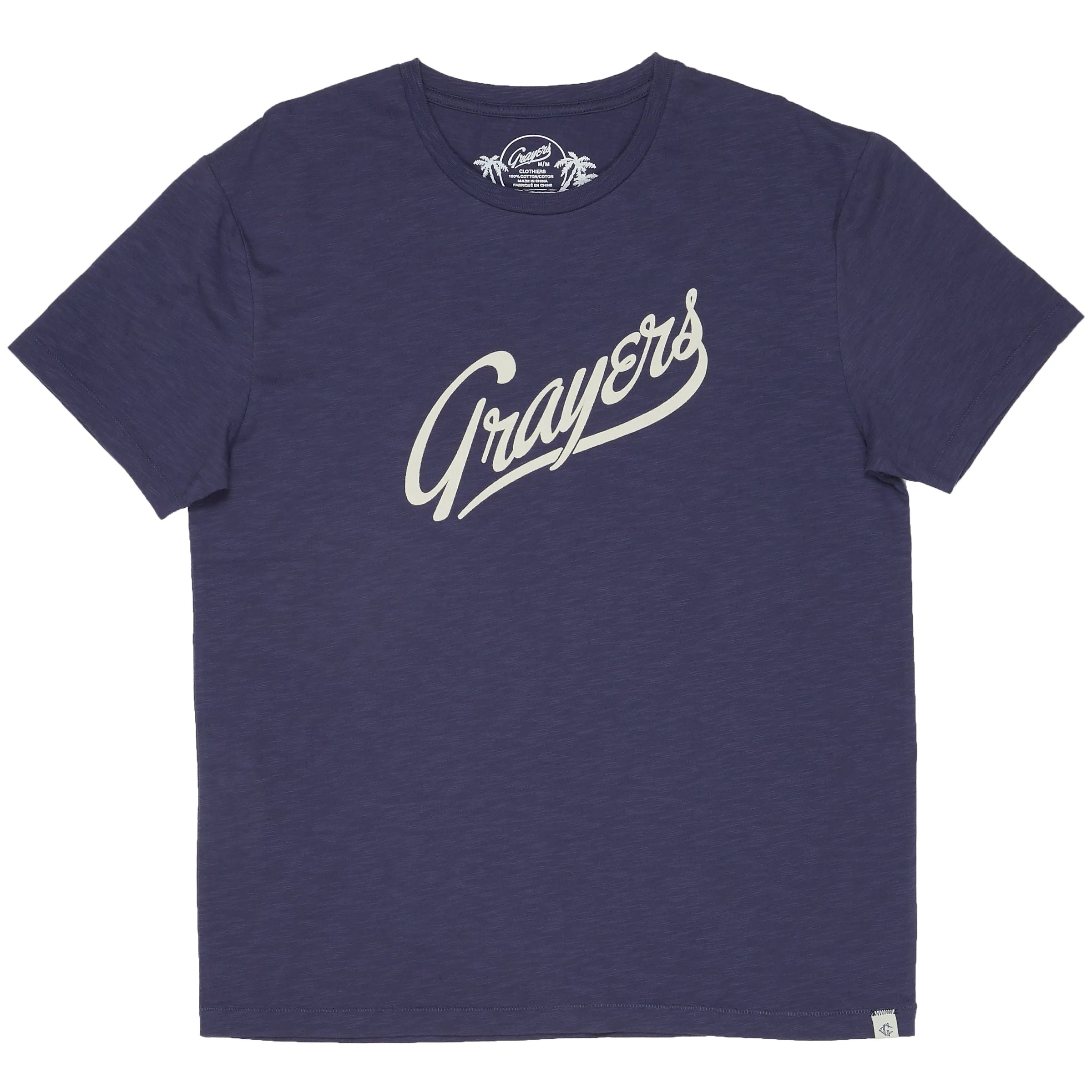 Grayers Print Tee - Night Shadow Blue sold by Grayers