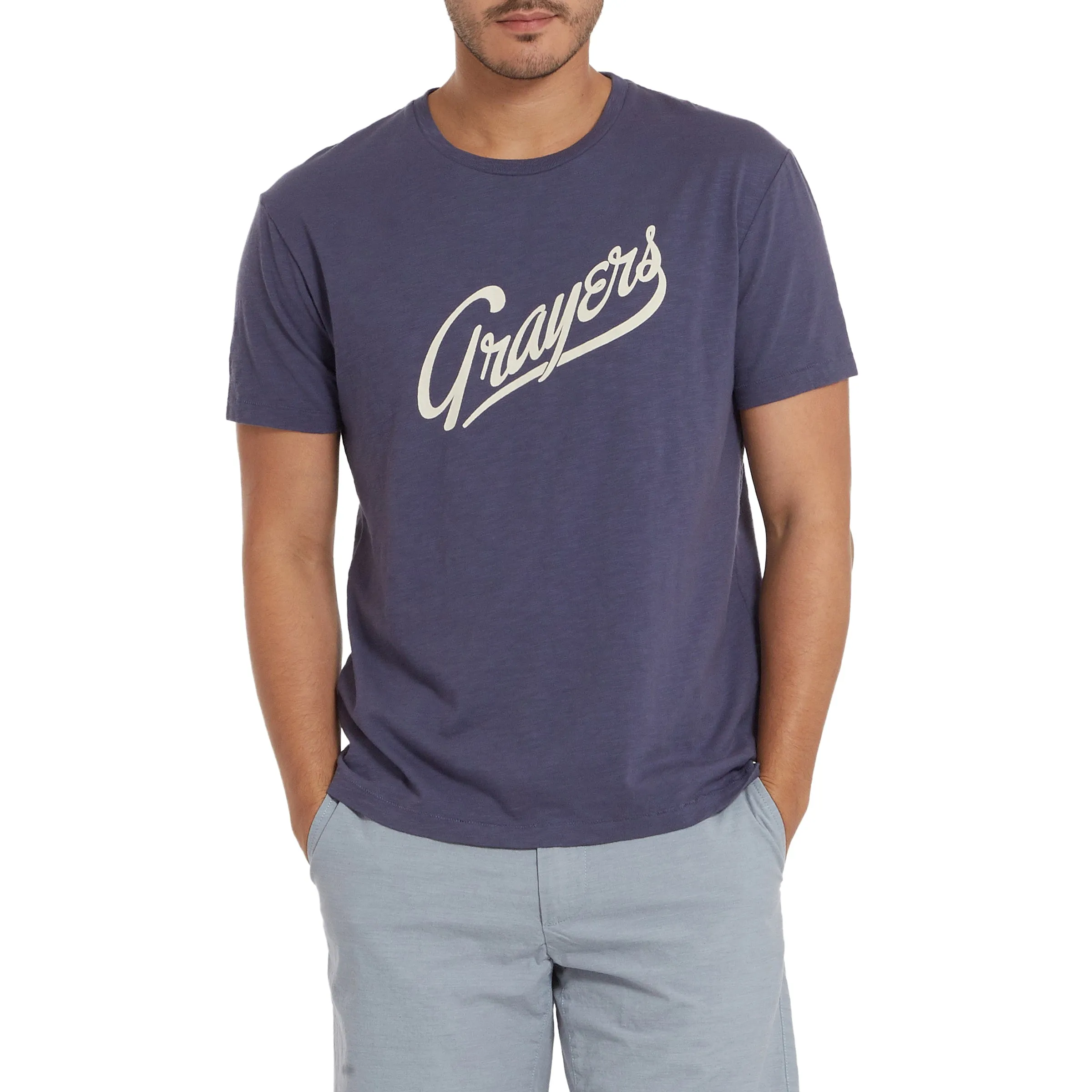 Grayers Print Tee - Night Shadow Blue sold by Grayers product image thumbnail 2