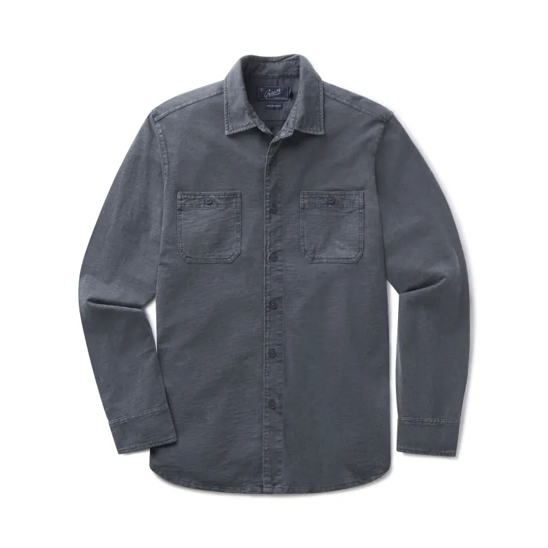 Flex Everyday Knit Shirt - Washed Navy sold by Grayers