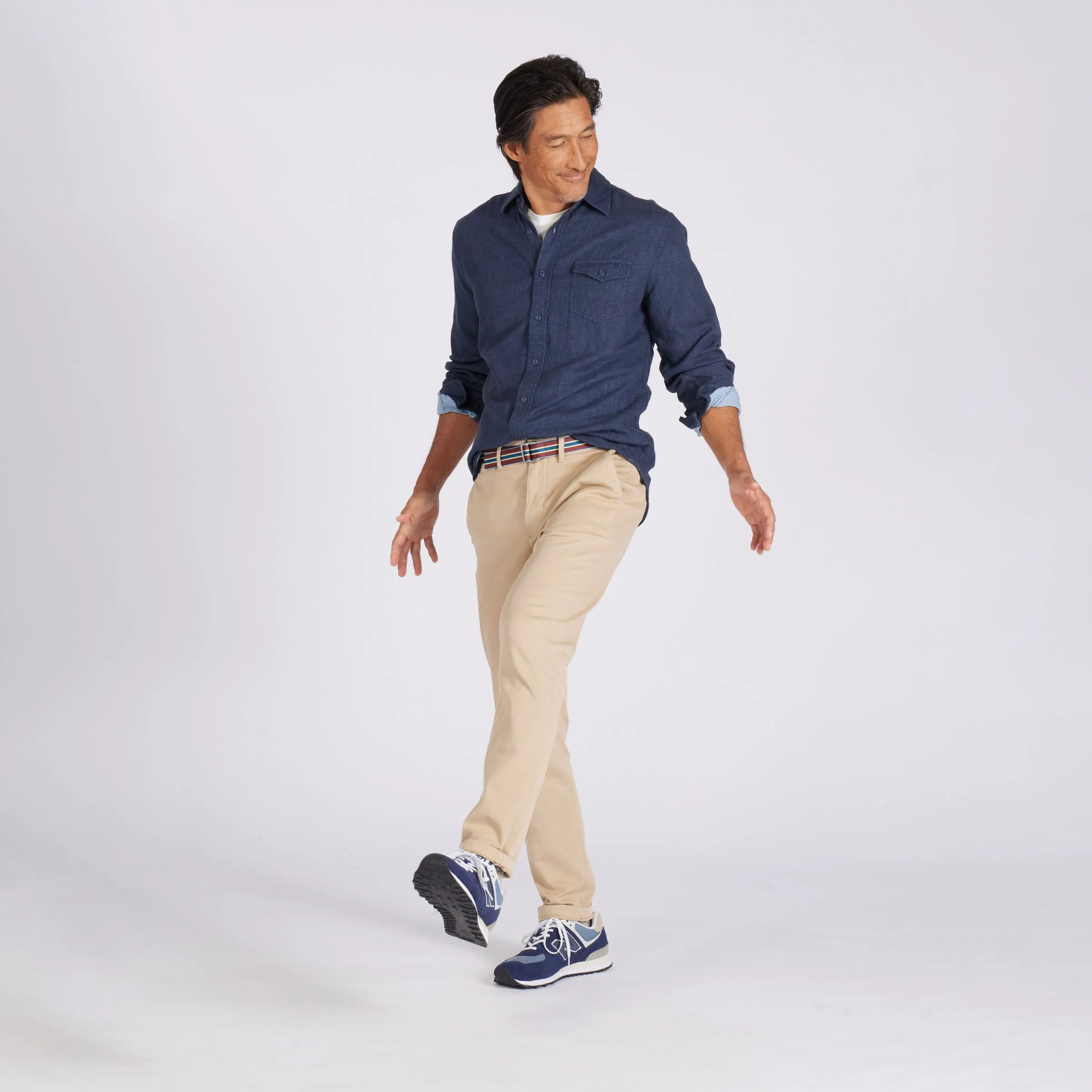 Hattox Double Cloth Shirt - Navy Heather sold by Grayers product image thumbnail 5