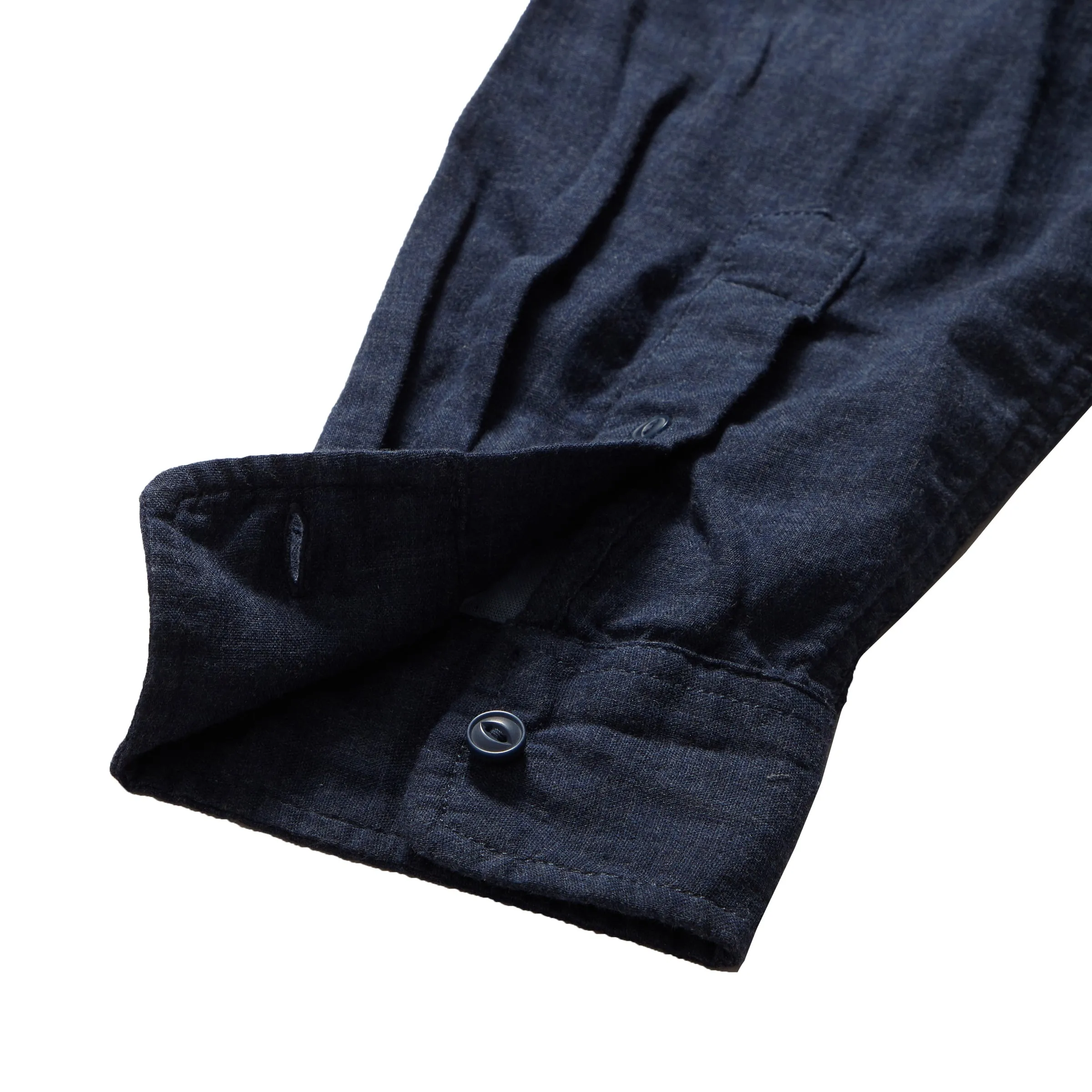 Hattox Double Cloth Shirt - Navy Heather sold by Grayers product image thumbnail 3