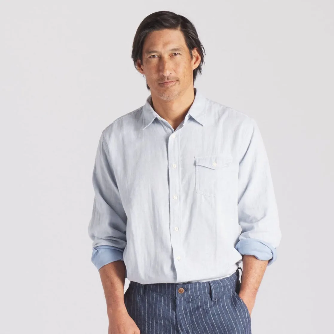 Hammond Double Cloth Shirt - Blue Chambray sold by Grayers product image thumbnail 4