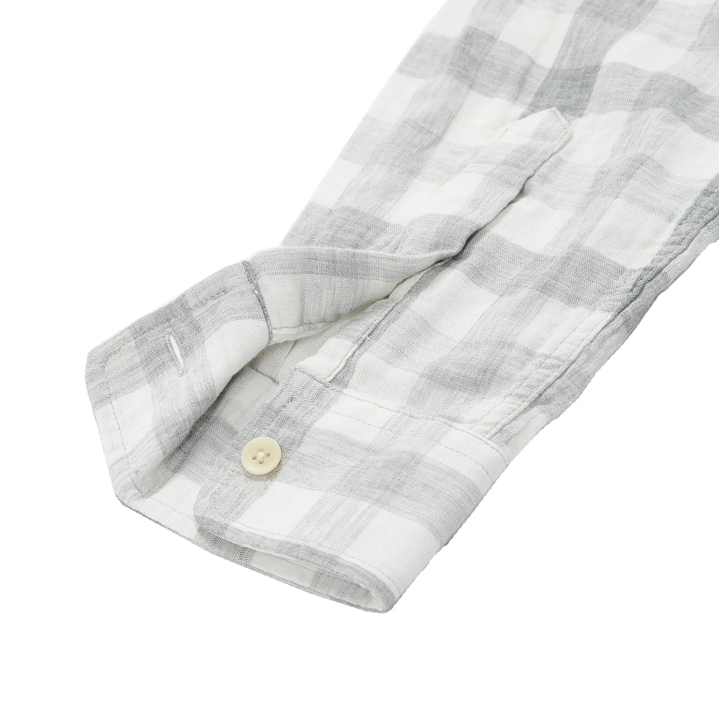 Durham Double Cloth Shirt - Heather Gray Gingham sold by Grayers product image thumbnail 5