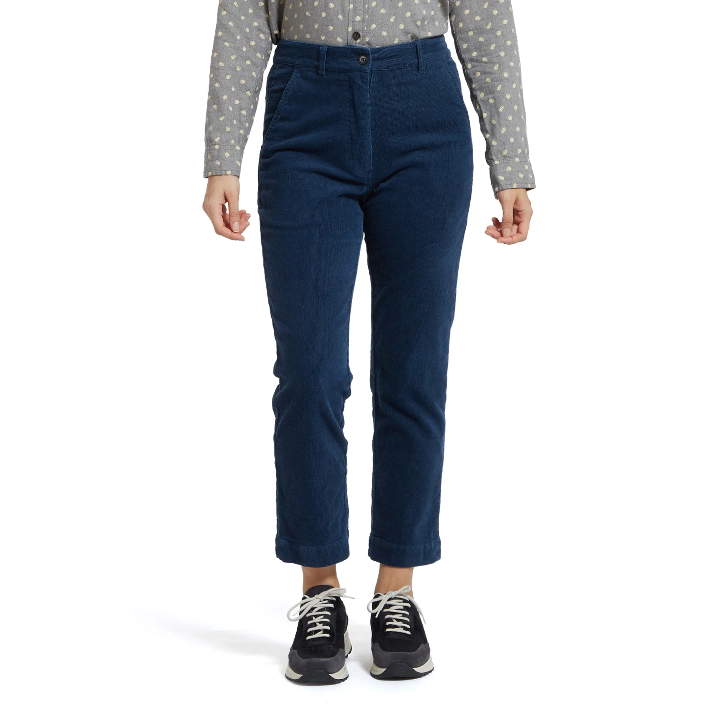 Tracy Stretch Slim Ankle Corduroy Pants - Indigo (Final Sale) sold by Grayers product image thumbnail 2