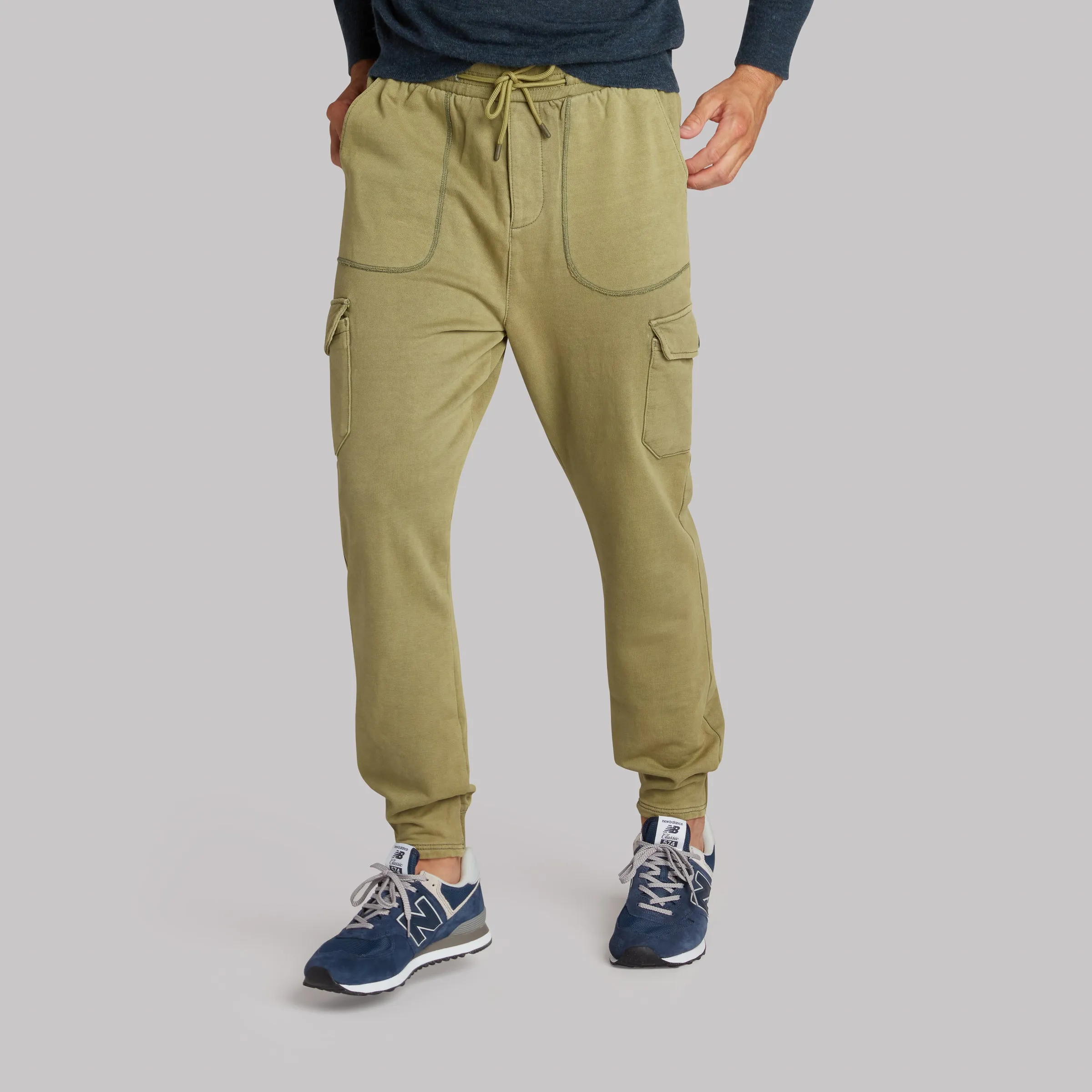 Defender Loopback Cargo Jogger - Avocado sold by Grayers product image thumbnail 3