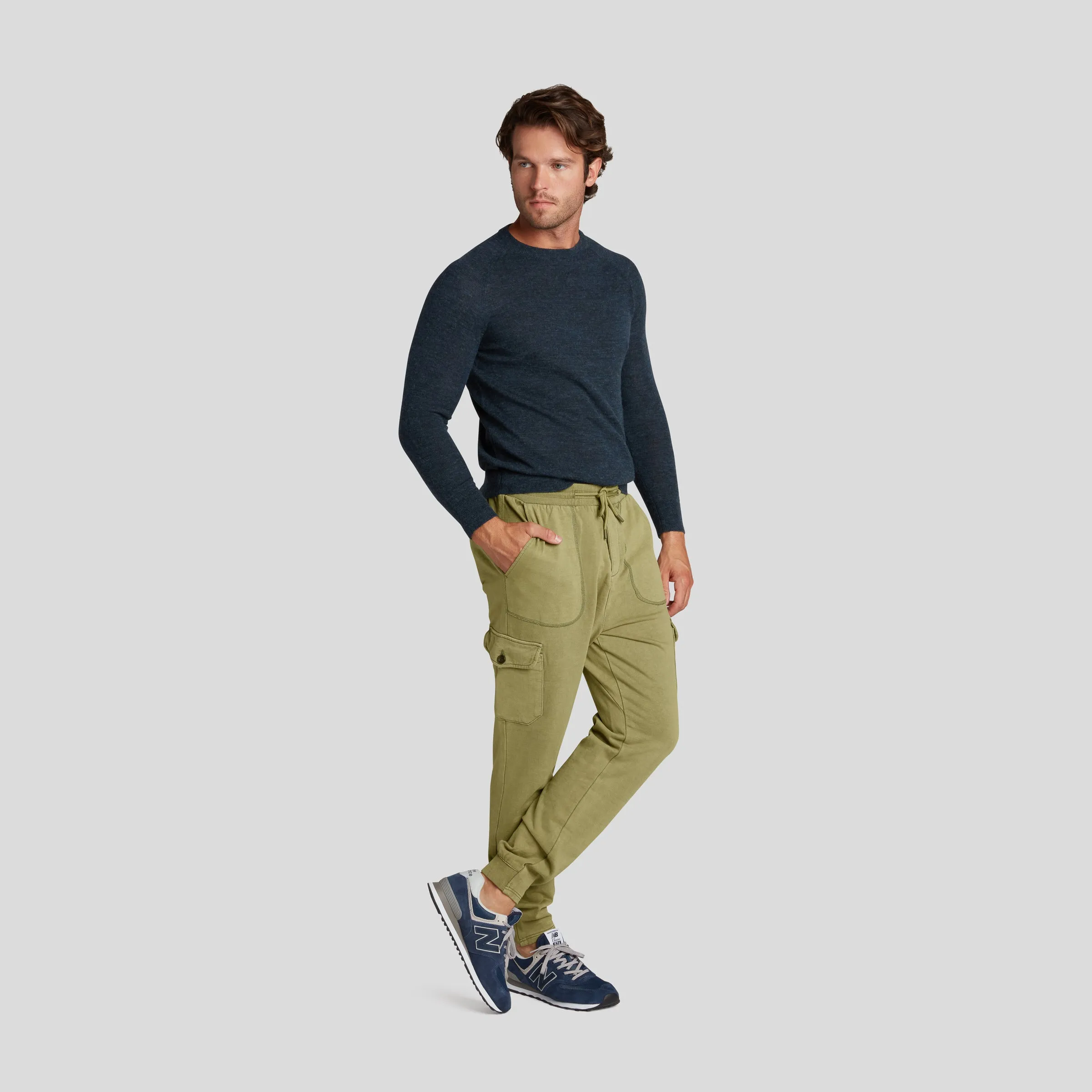 Defender Loopback Cargo Jogger - Avocado sold by Grayers product image thumbnail 5