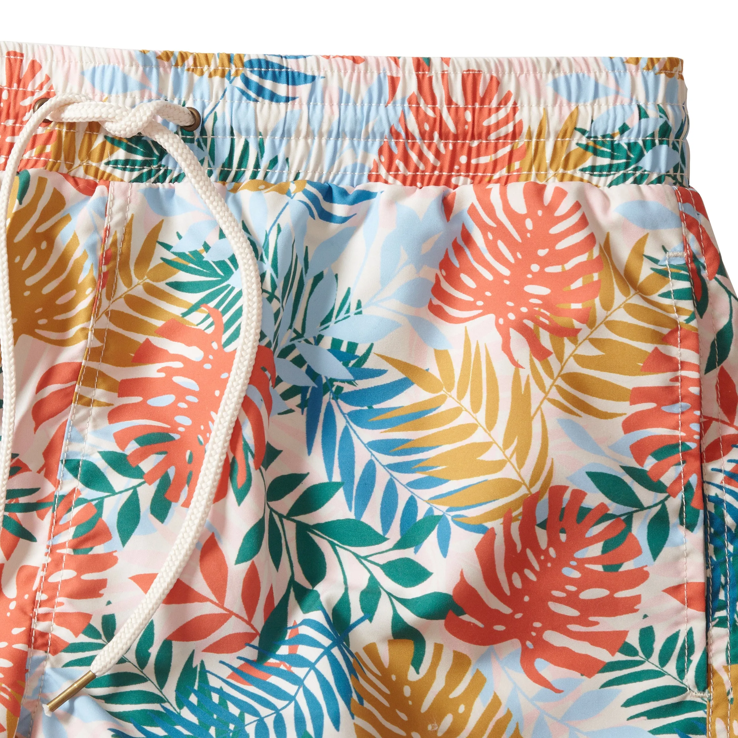 Tropical Leaf Eco Swim Trunk 8" - Multi Color sold by Grayers product image thumbnail 3