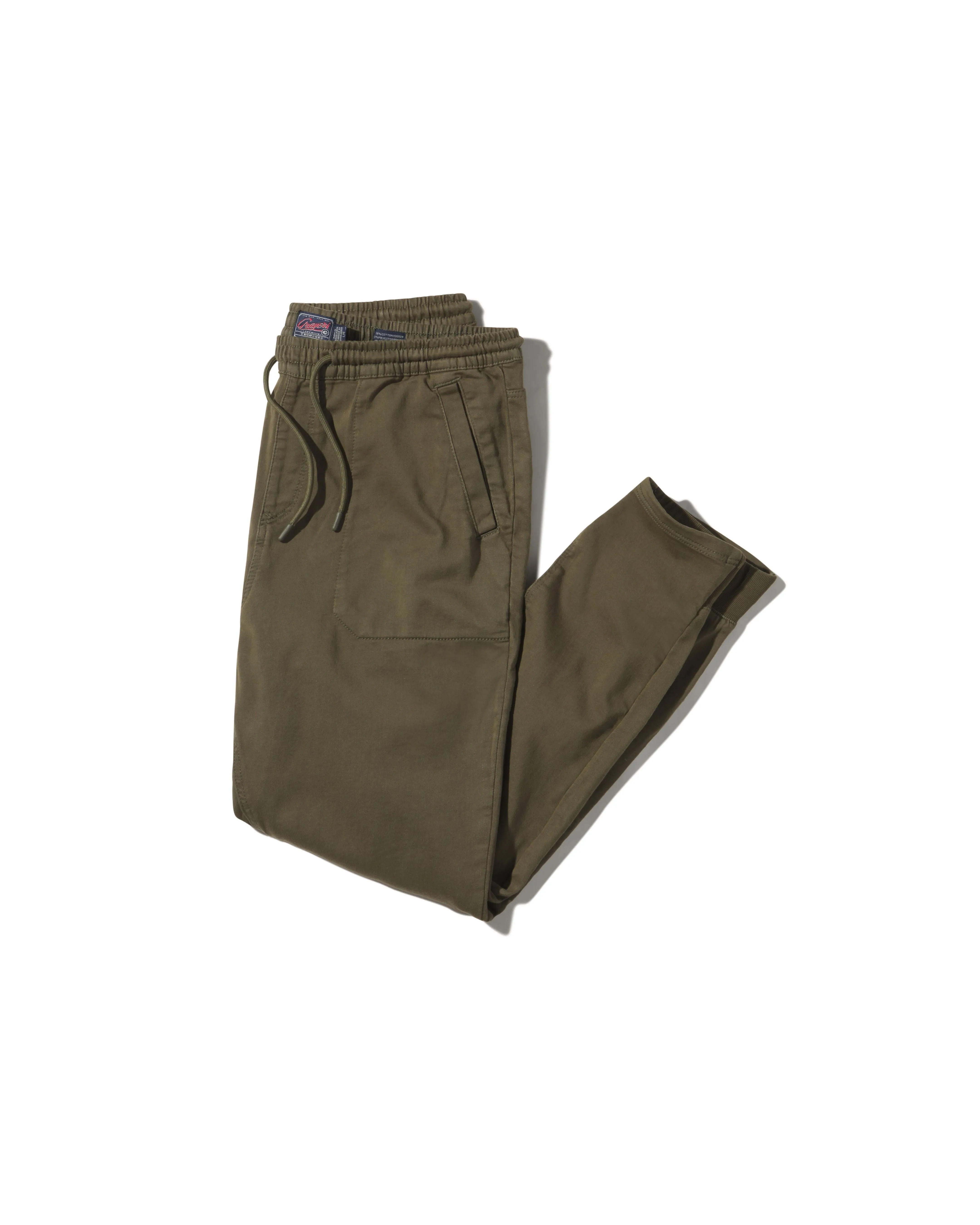 Hybrid Stretch Jogger - Military Olive sold by Grayers