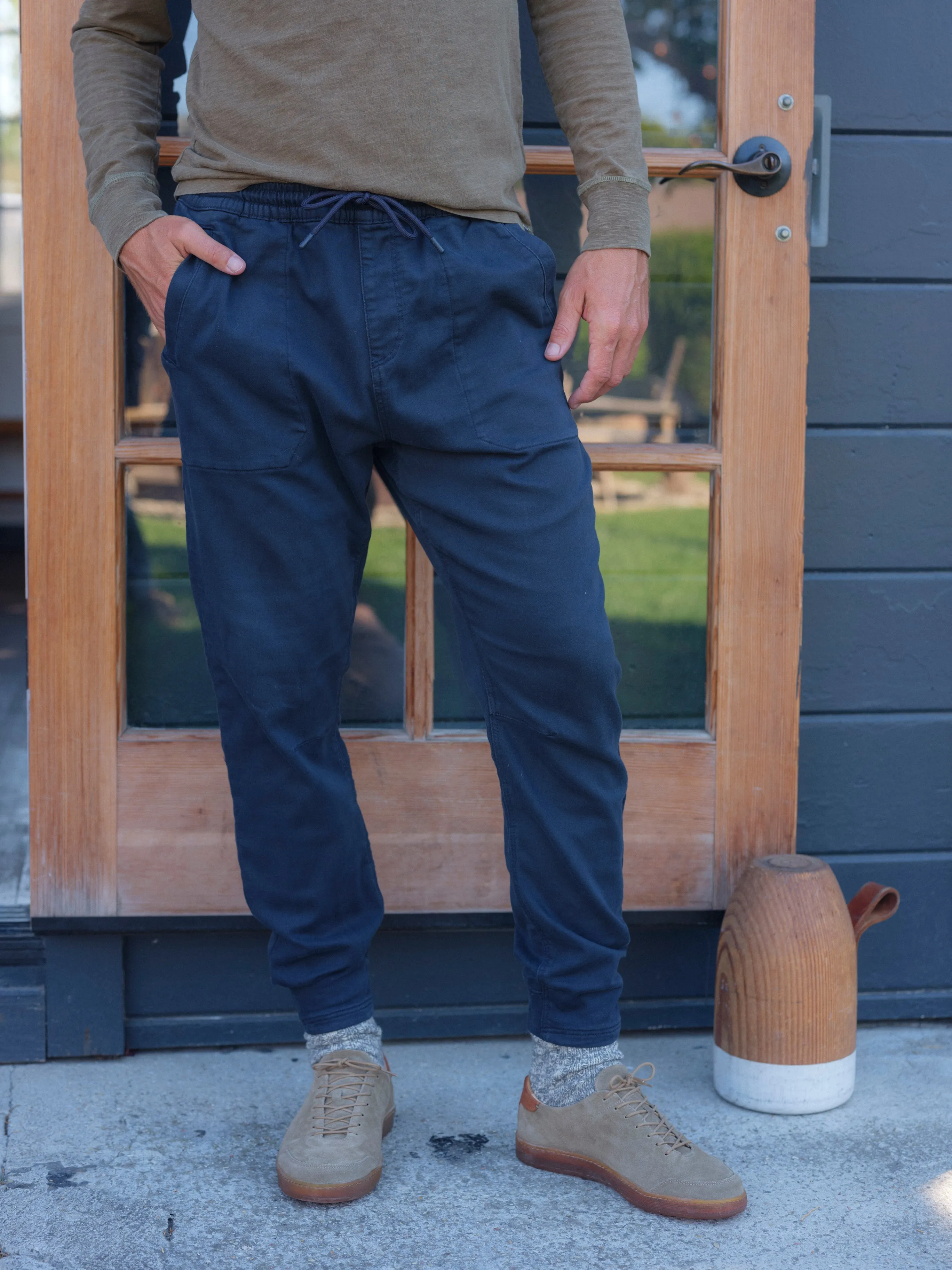 Hybrid Stretch Jogger - Graphite Blue sold by Grayers product image thumbnail 4