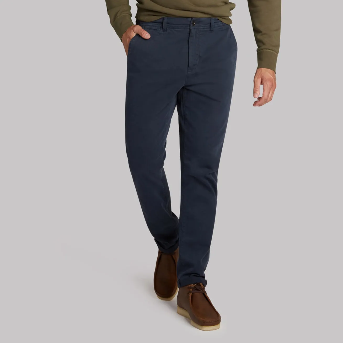 Precision Stretch Classic Fit Chino - Graphite Blue sold by Grayers product image thumbnail 4