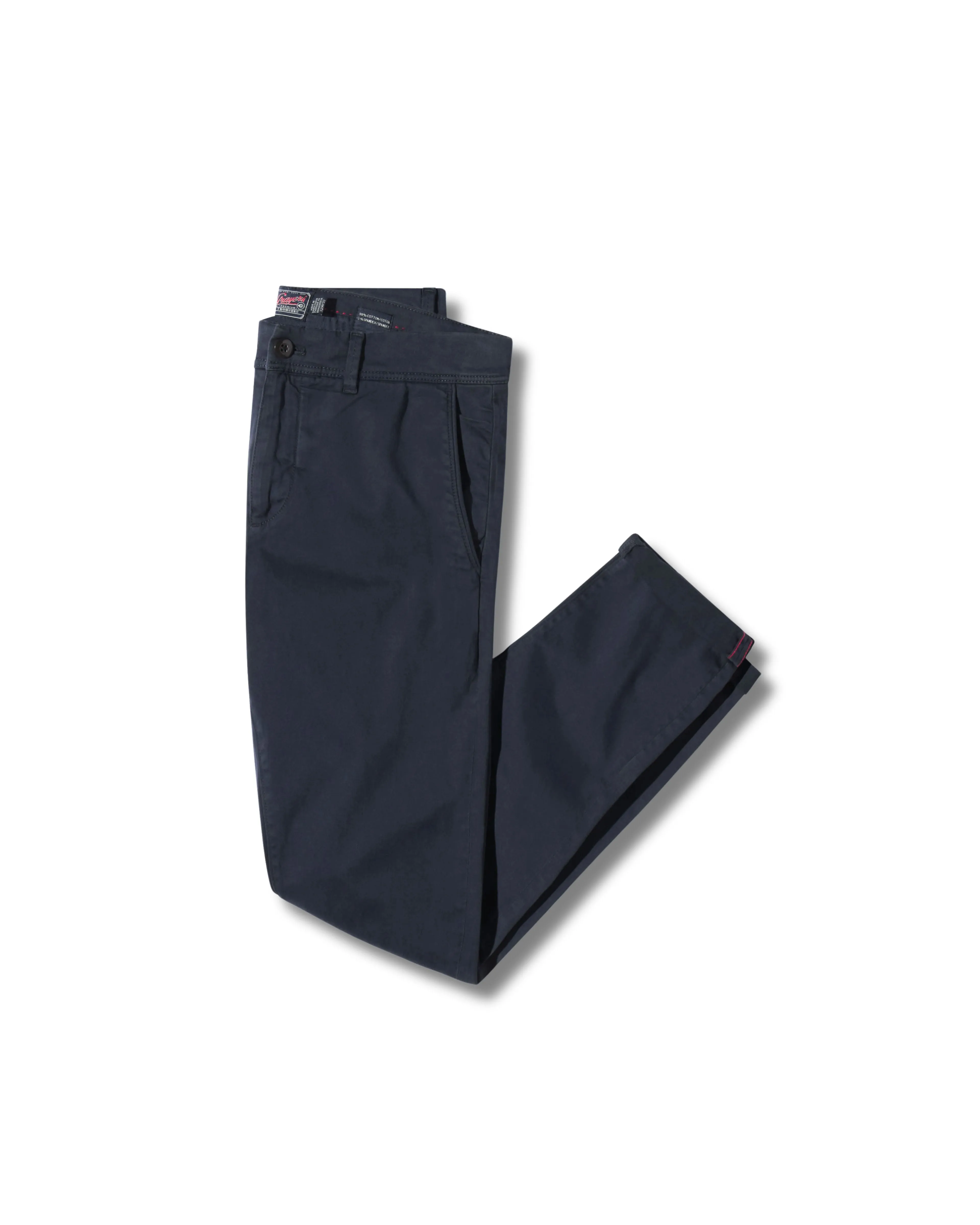 Precision Stretch Classic Fit Chino - Graphite Blue sold by Grayers