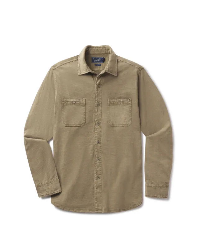 Flex Everyday Knit Shirt - Faded Olive sold by Grayers