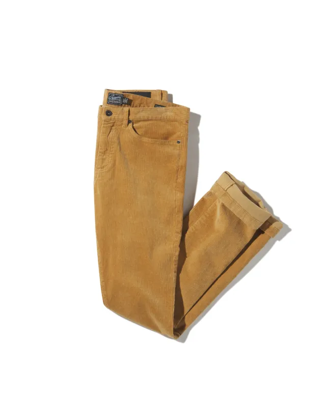 Burlington 5 Pocket Stretch Corduroy - Saddle made by Grayers