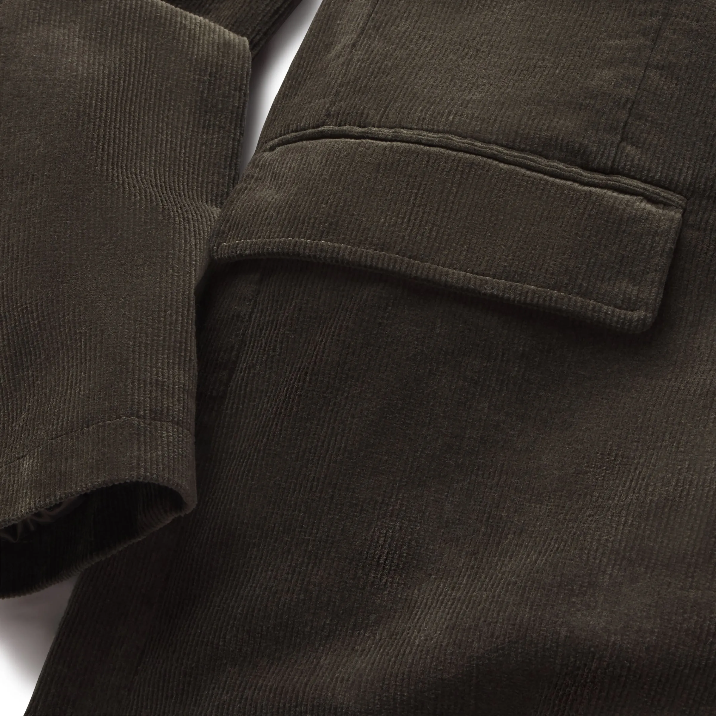 Corduroy Stretch Slim Fit Blazer - Dark Olive sold by Grayers product image thumbnail 5