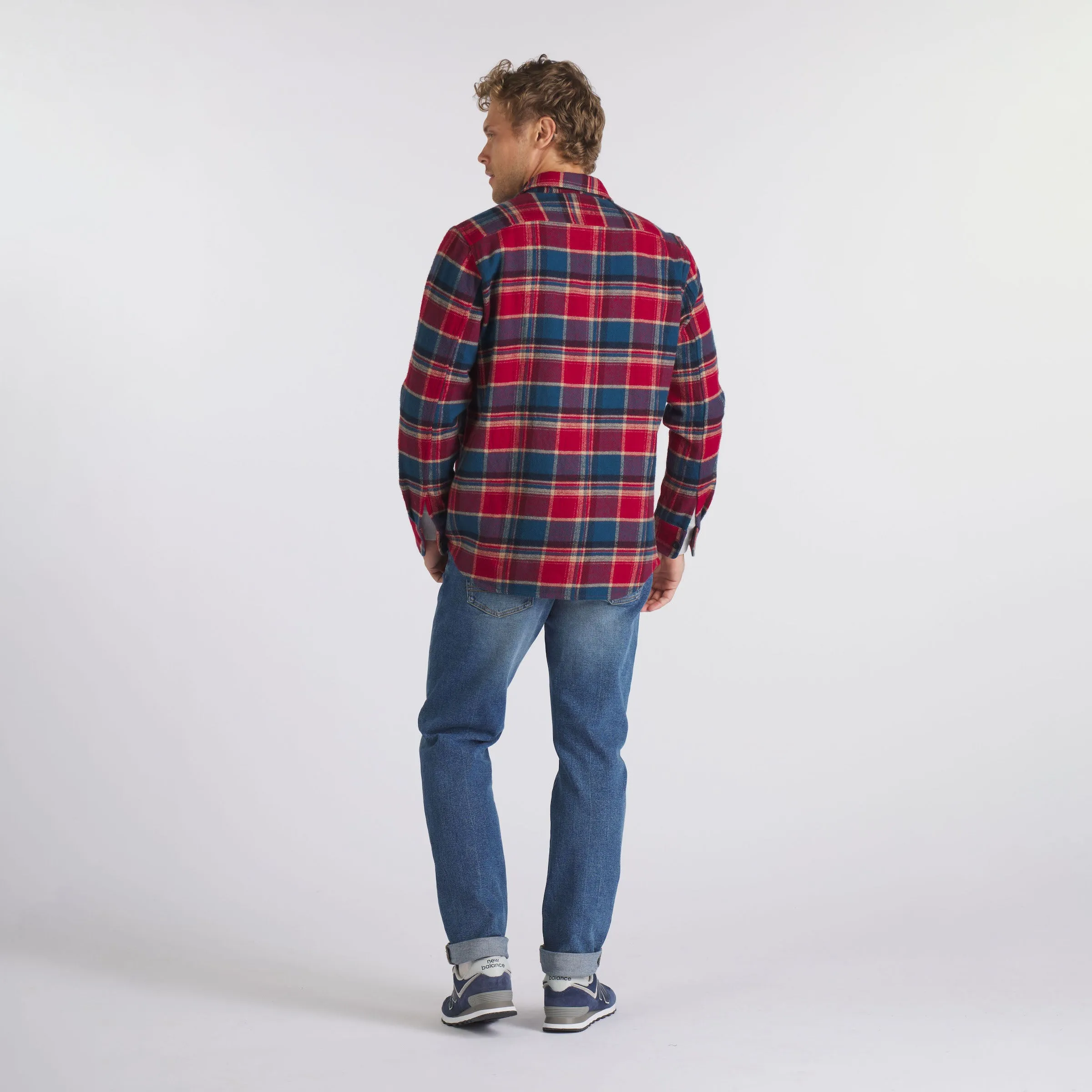 Scarboro Heritage Heavy Flannel - Red Teal Plaid sold by Grayers product image thumbnail 5