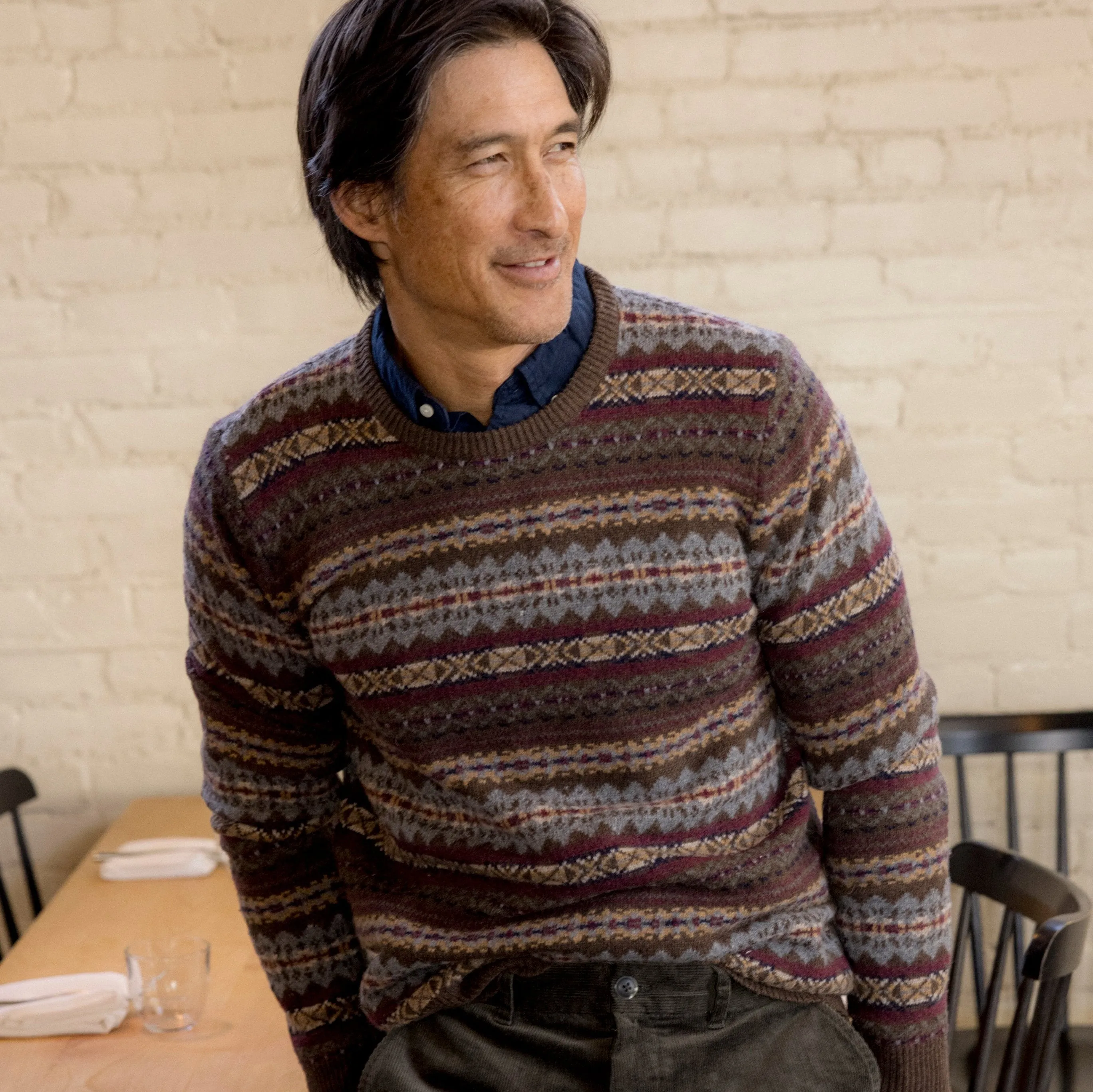 Burns Wool Fair Isle - Loden Multi Color sold by Grayers product image thumbnail 2
