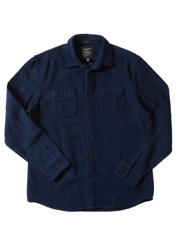 Scarboro Heavy Flannel  SMP - Navy (Final Sale)* made by Grayers