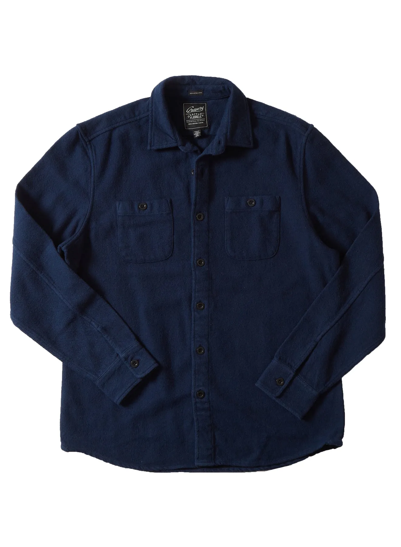 Scarboro Heavy Flannel SMP - Navy (Final Sale)* sold by Grayers