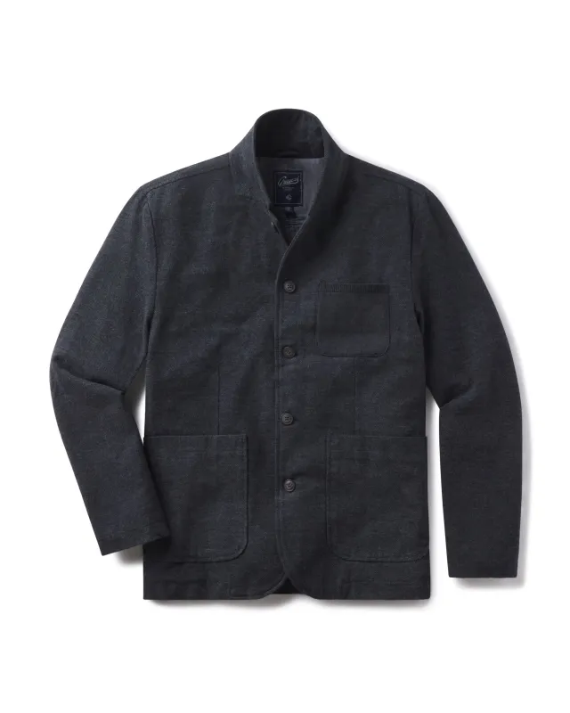 Holland Moleskin Blazer - Charcoal sold by Grayers