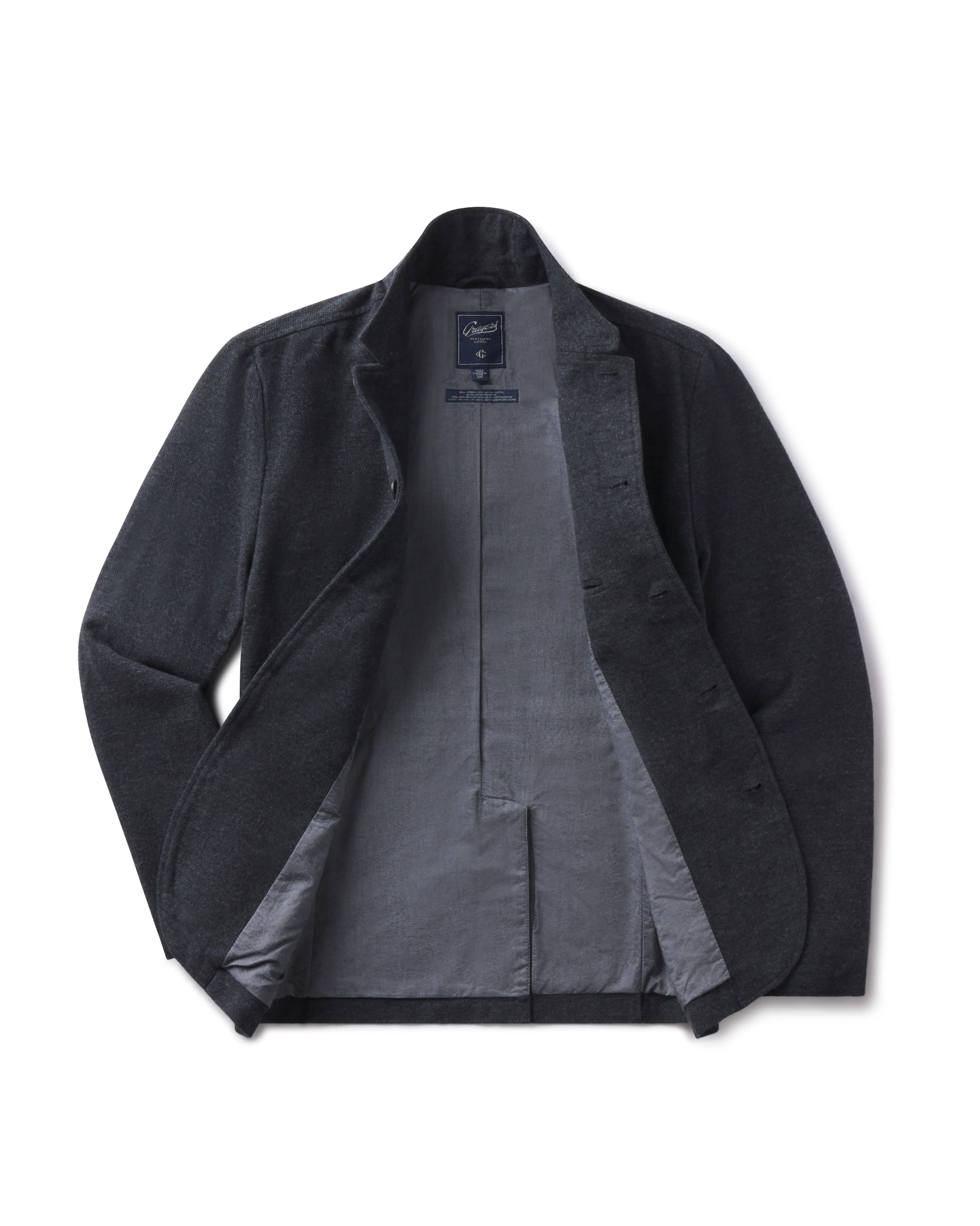 Holland Moleskin Blazer - Charcoal sold by Grayers product image thumbnail 2