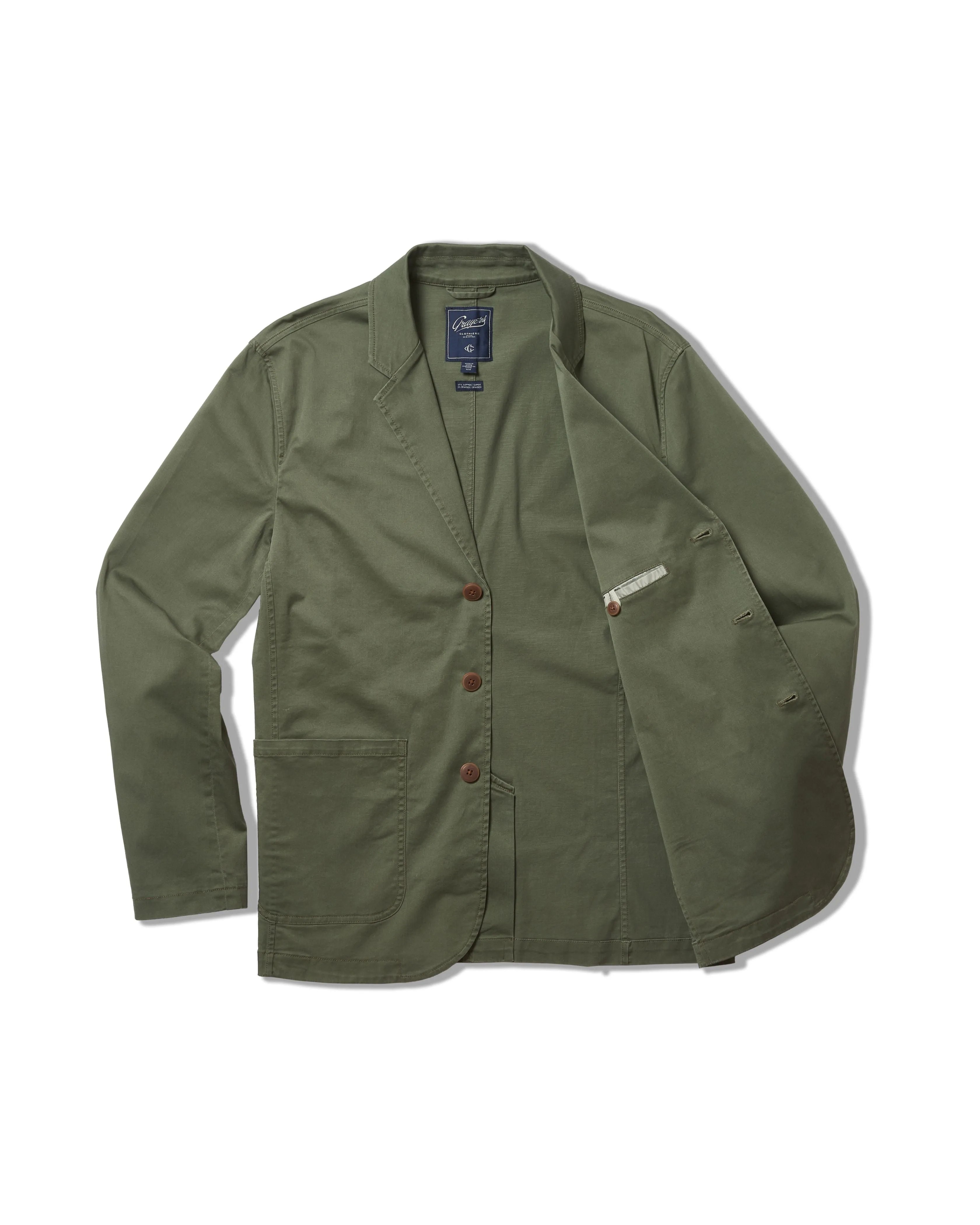 Thompson Flex Stretch Blazer - Olivine sold by Grayers product image thumbnail 2