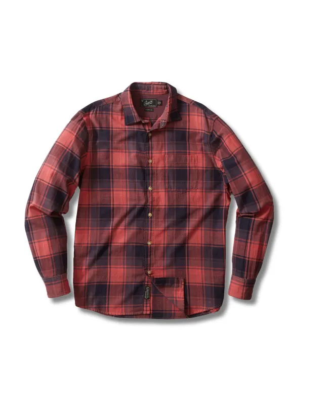 Lightweight Herringbone Twill - Crabapple made by Grayers