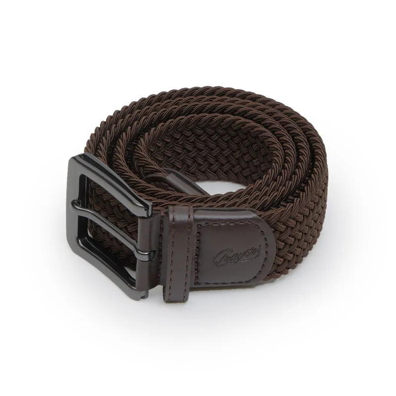 Webbed Flex Belt - Brown made by Grayers