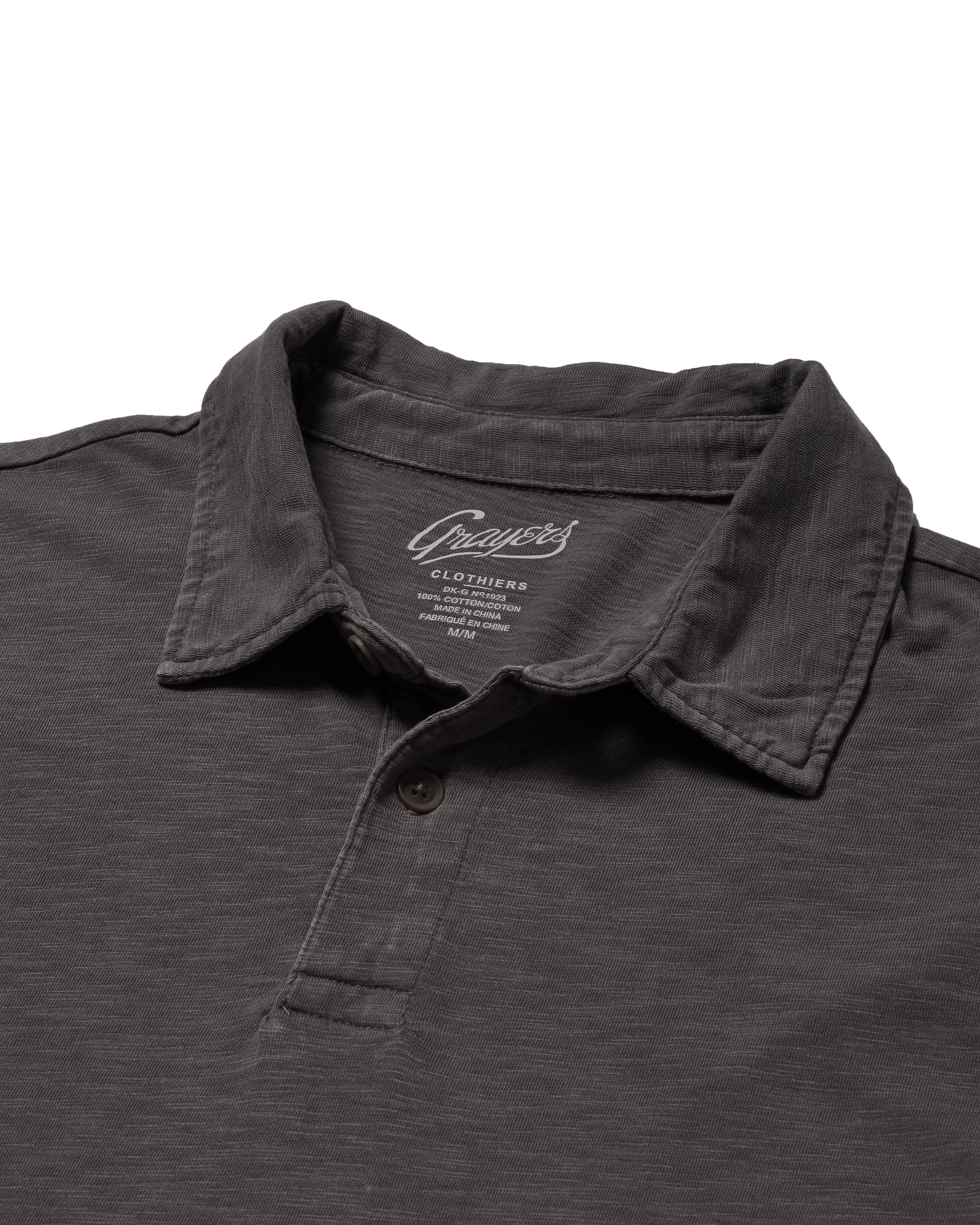 Sunwashed 2 Button Polo - Castle Rock sold by Grayers product image thumbnail 3