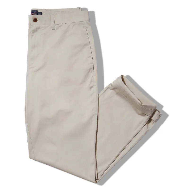 Thompson Flex Stretch Chino (Relaxed Fit)  - Birch sold by Grayers