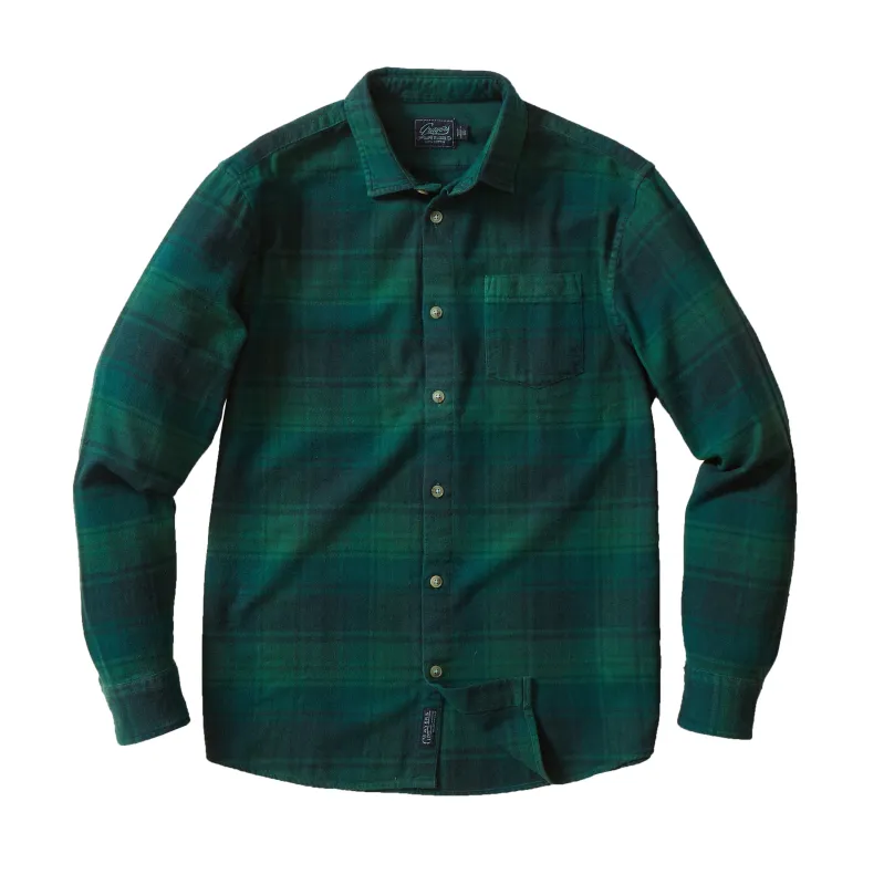 Palisades 3 Ply Jaspe Flannel - Verdant Green Plaid (Final Sale) made by Grayers