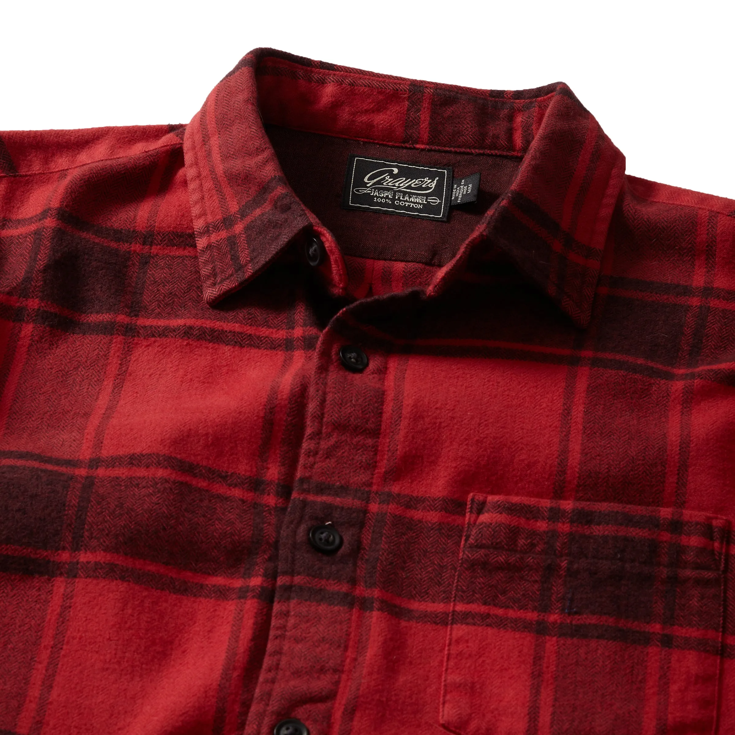 Pembroke Jaspe Flannel - Red Clay Plaid (Final Sale) sold by Grayers product image thumbnail 2