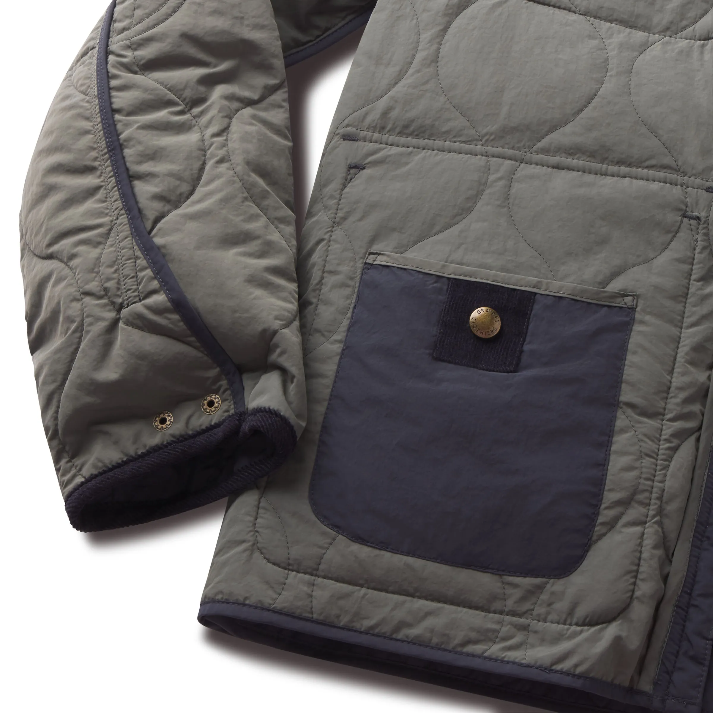 Andrew Lightweight Quilted Jacket - Navy sold by Grayers product image thumbnail 5