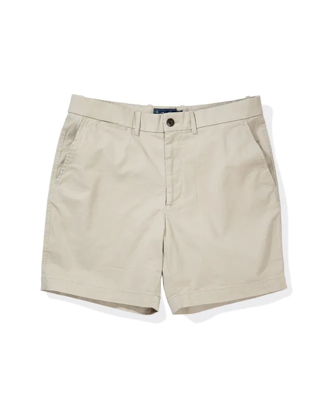 Thompson Flex Stretch Shorts - Stone made by Grayers